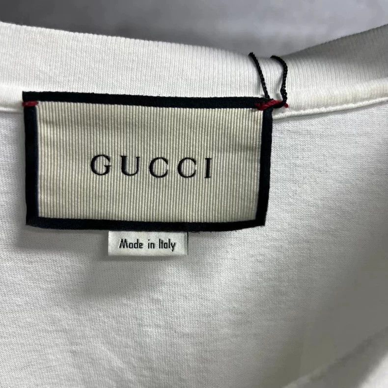 Gucci Gucci The latest white round-neck printed logo short sleeve Size US S / EU 44-46 / 1 - 3 Thumbnail