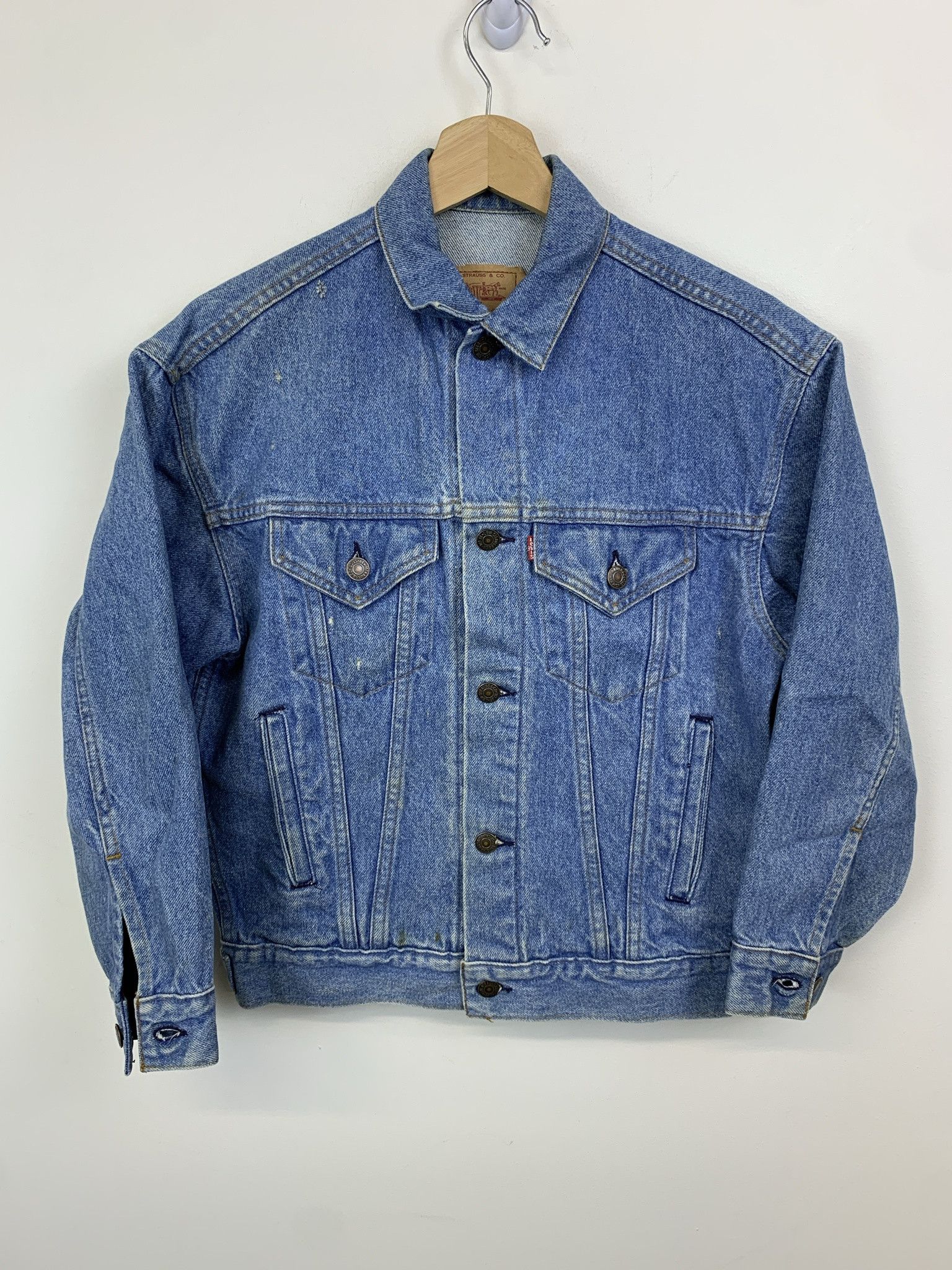 Levi's Vintage 1990s Levi's Denim Trucker Jacket Size S Size US S / EU 44-46 / 1 - 1 Thumbnail