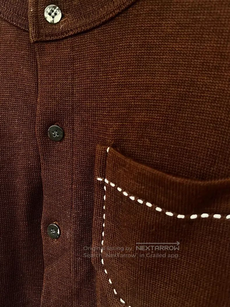 Comme des Garcons Comme des Garcons Brown Outseam Wool Cardigan Size S / US 4 / IT 40 - 5 Thumbnail