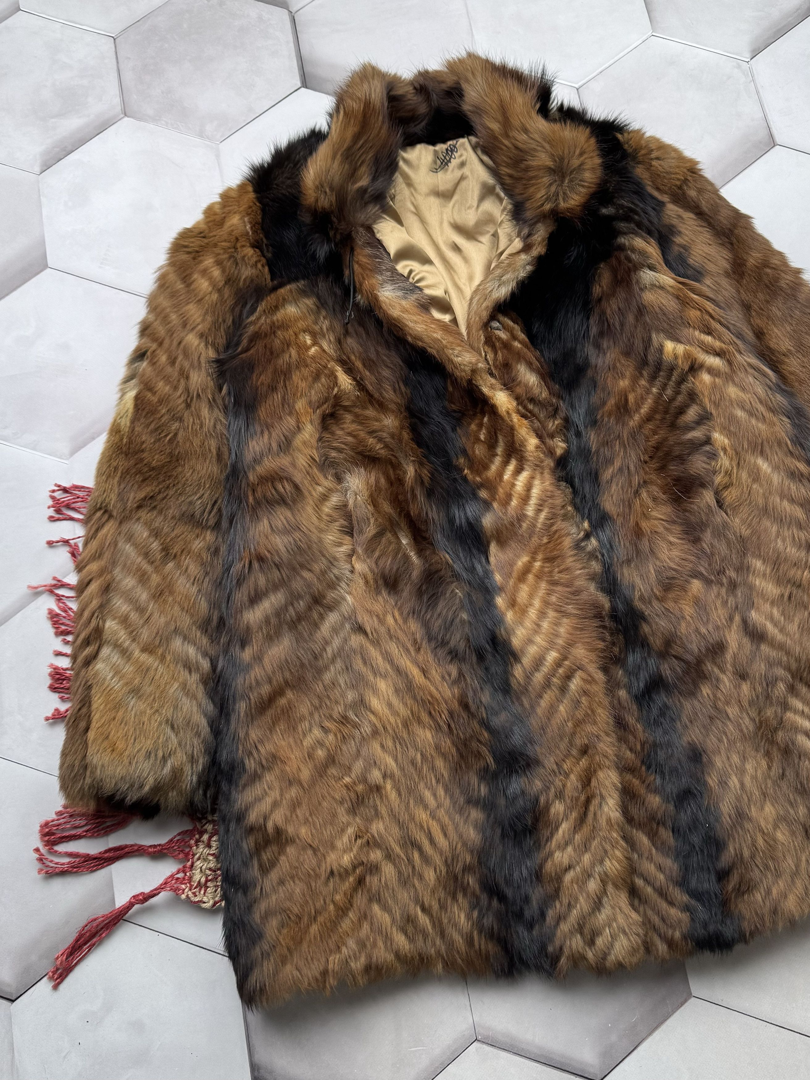 Japanese Brand Vintage Real Fur Coat (E4) Size L / US 10 / IT 46 - 2 Thumbnail