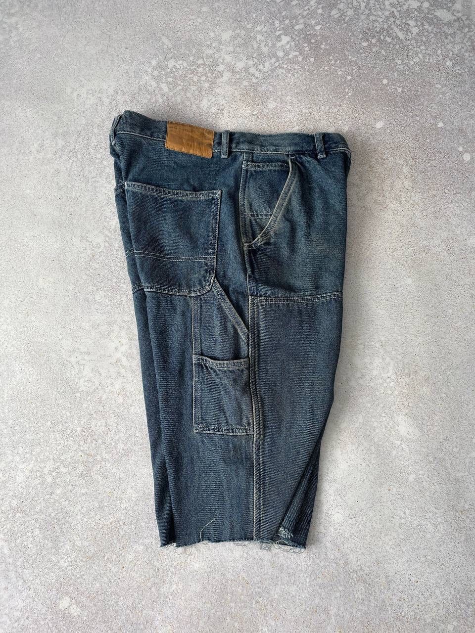 Other Vintage Route One Denim Cargo Carpenter Baggy Rap Shorts Y2K Size US 32 / EU 48 - 3 Thumbnail