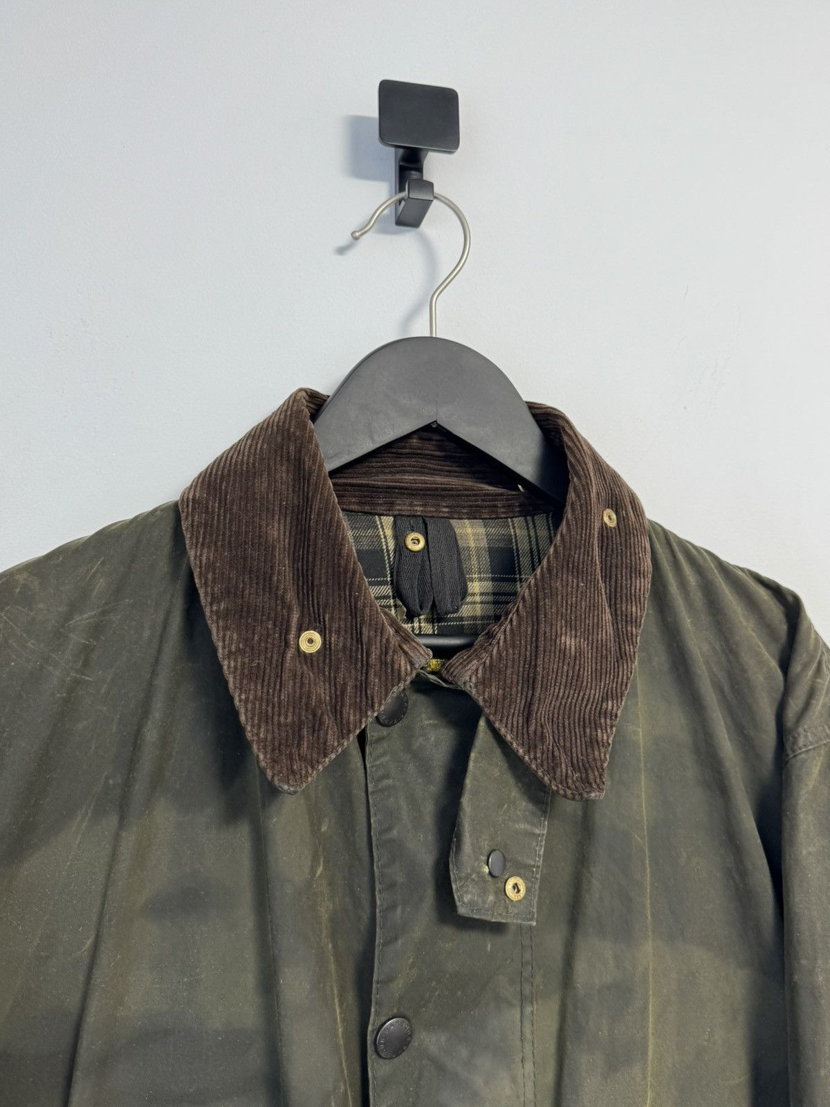 Barbour Vintage Barbour Border Waxed Cotton Mens Jacket Coat Size US XL / EU 56 / 4 - 9 Thumbnail