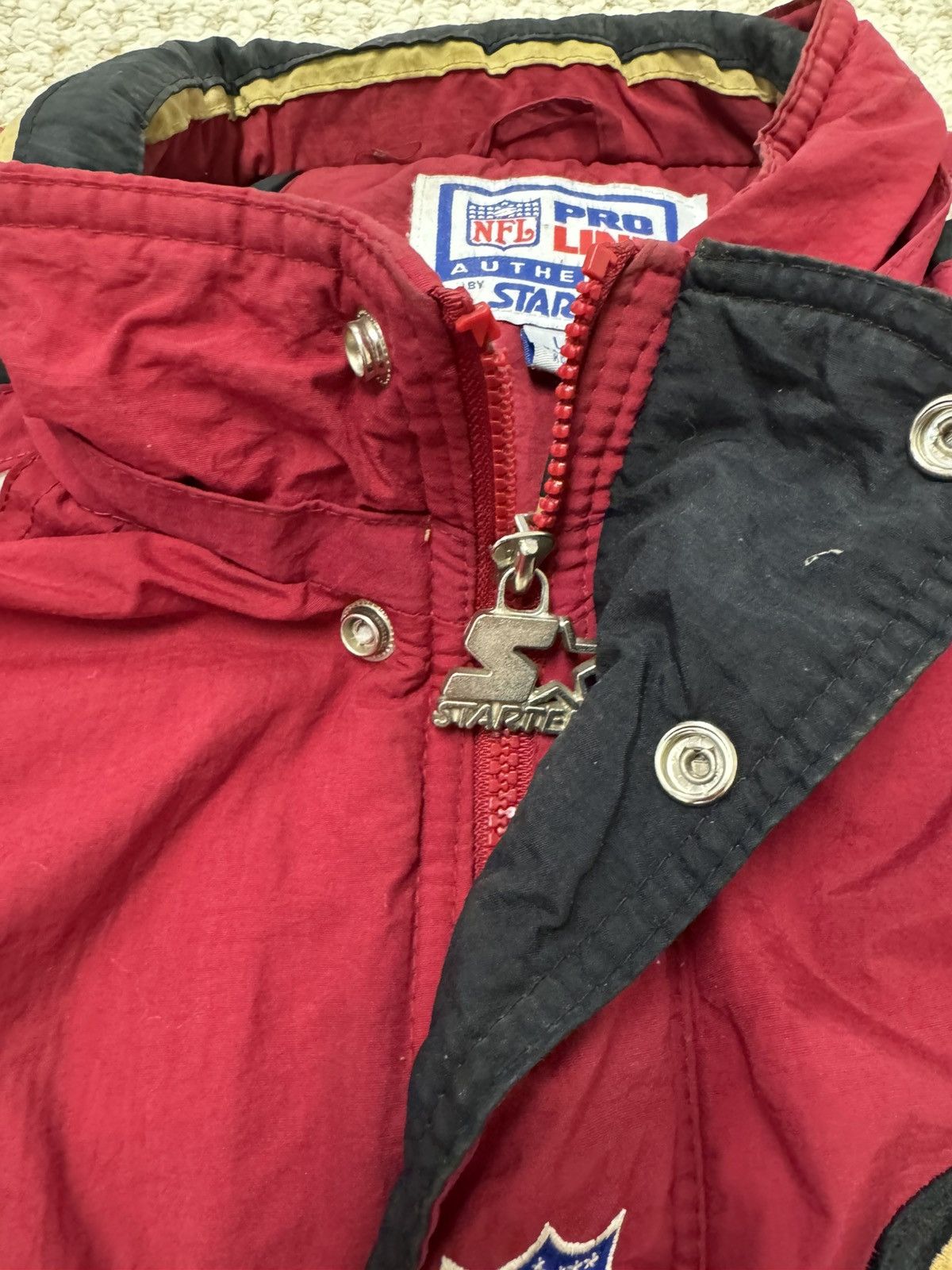 Starter × Vintage Vintage Starter San Francisco 49ers Jacket Size US L / EU 52-54 / 3 - 3 Thumbnail