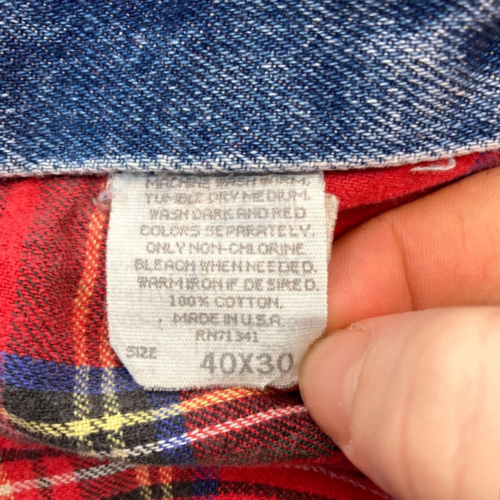 Vintage VINTAGE L.L. Bean Jeans Mens 40x30 Relaxed Taper Denim Blue 5-Pocket Union Made Men Size US 40 / EU 56 - 5 Thumbnail