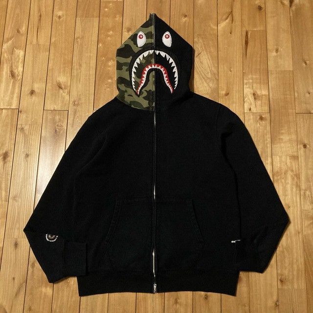 Bape × Swarovski BAPE CAMO Swarovski Shark Full Zip Hoodie a bathing ape Size US XL / EU 56 / 4 - 2 Thumbnail