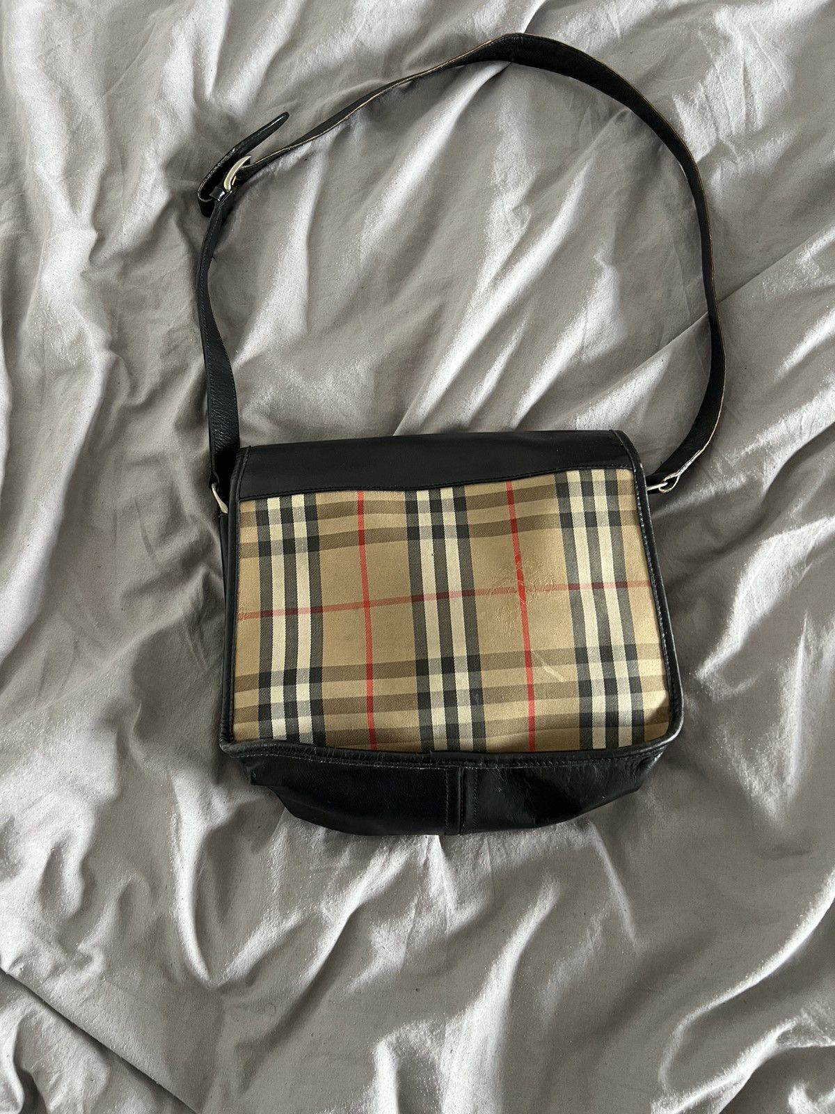 Burberry × Designer × Vintage Burberry Bag Vintage Nova Check London Y2k Size ONE SIZE - 12 Thumbnail
