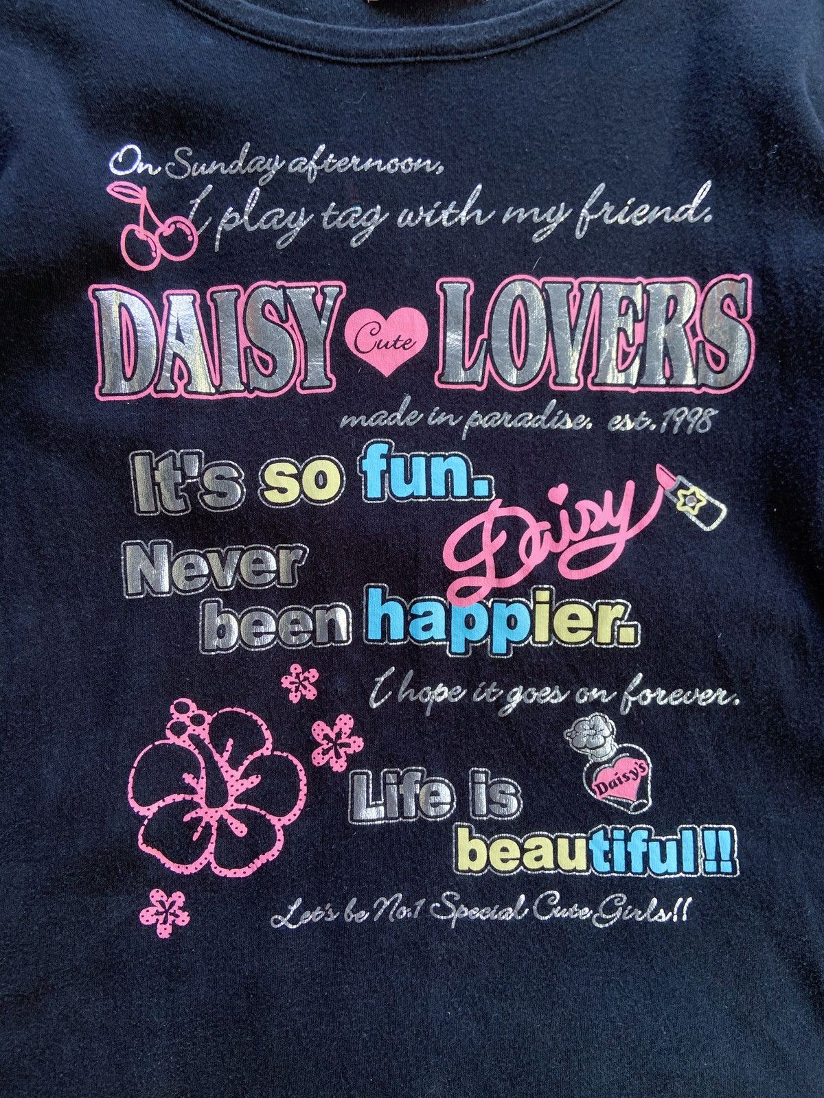 DAISY CUTE LOVERS POEM LONG SLEEVE