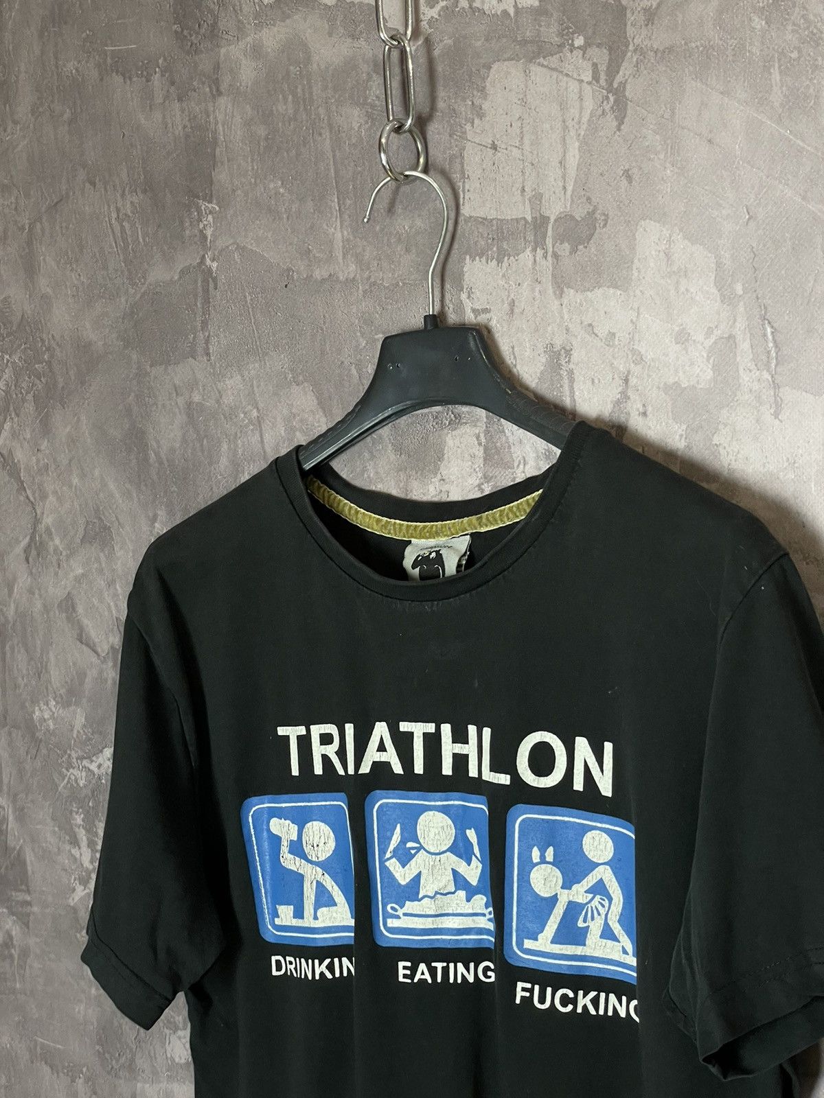 Band Tees Vintage Triatlon drinking eating fucking t shirt Size US M / EU 48-50 / 2 - 5 Thumbnail