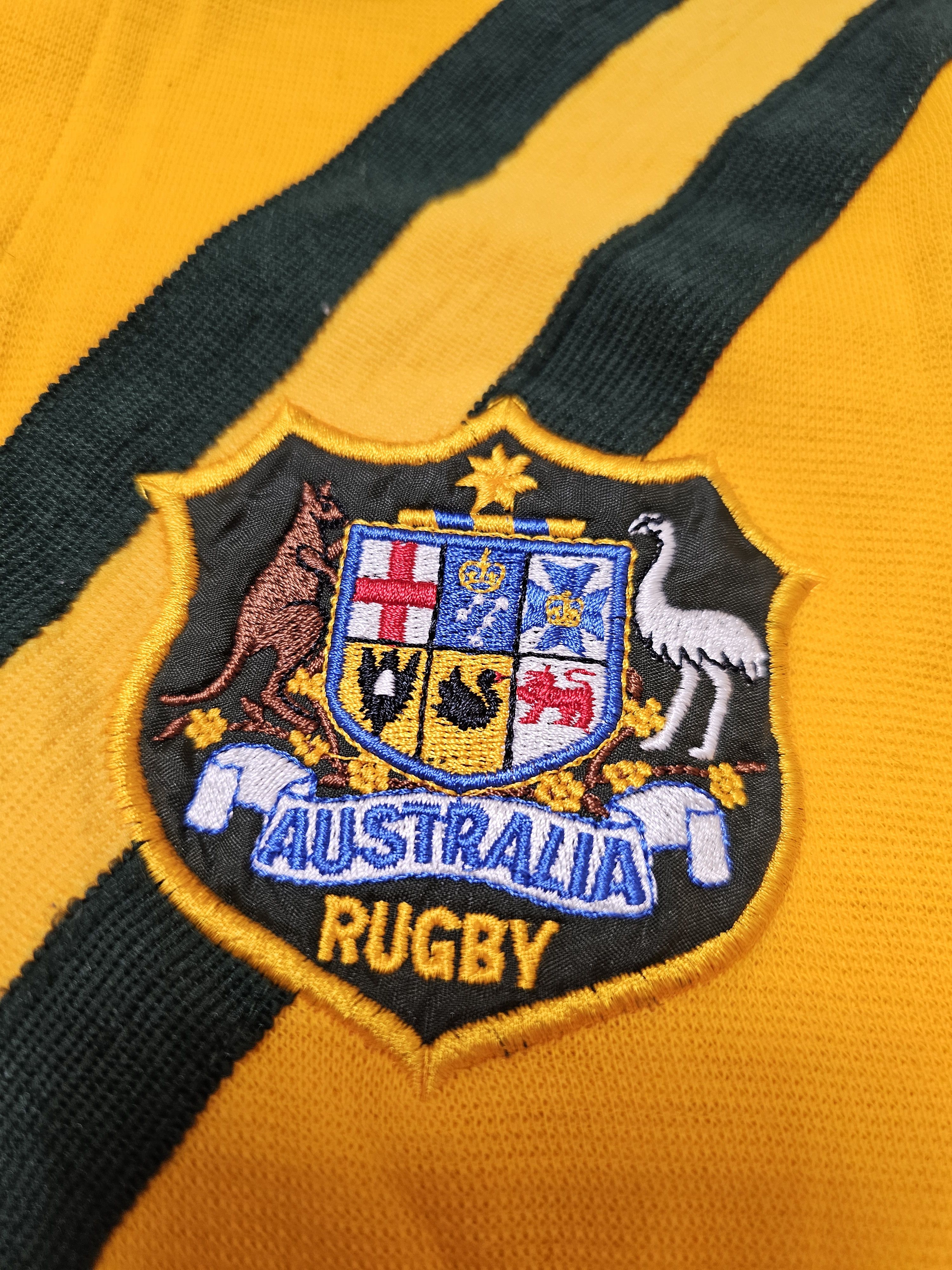 Vintage AUSTRALIA VINTAGE RUGBY JERSEY 8Os AUSTRALIA RUGBY UNION Size US XL / EU 56 / 4 - 4 Thumbnail