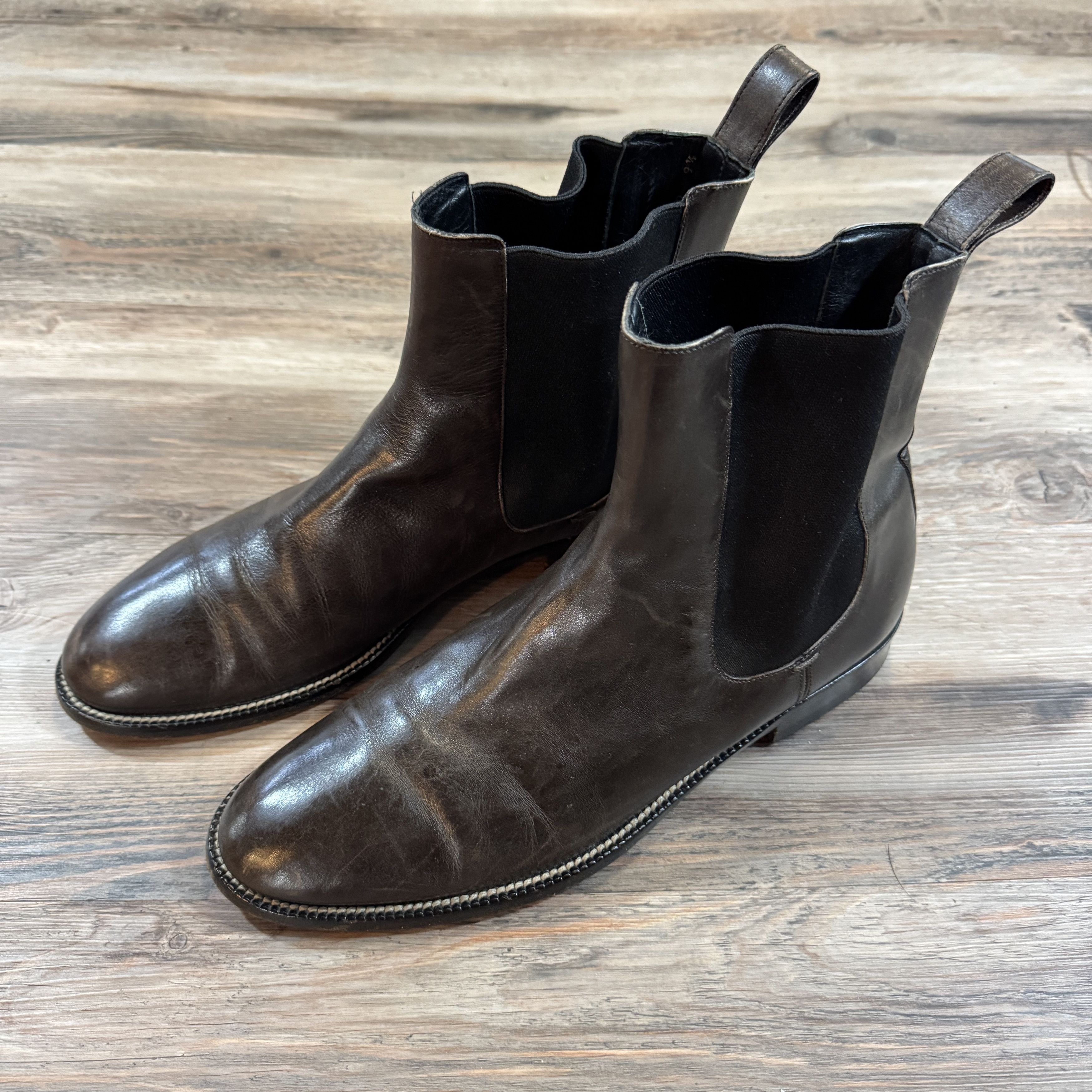 Gucci Y2K Vintage GUCCI CHELSEA BOOTS Leather Slip On Designer Size US 9.5 / EU 42-43 - 1 Thumbnail