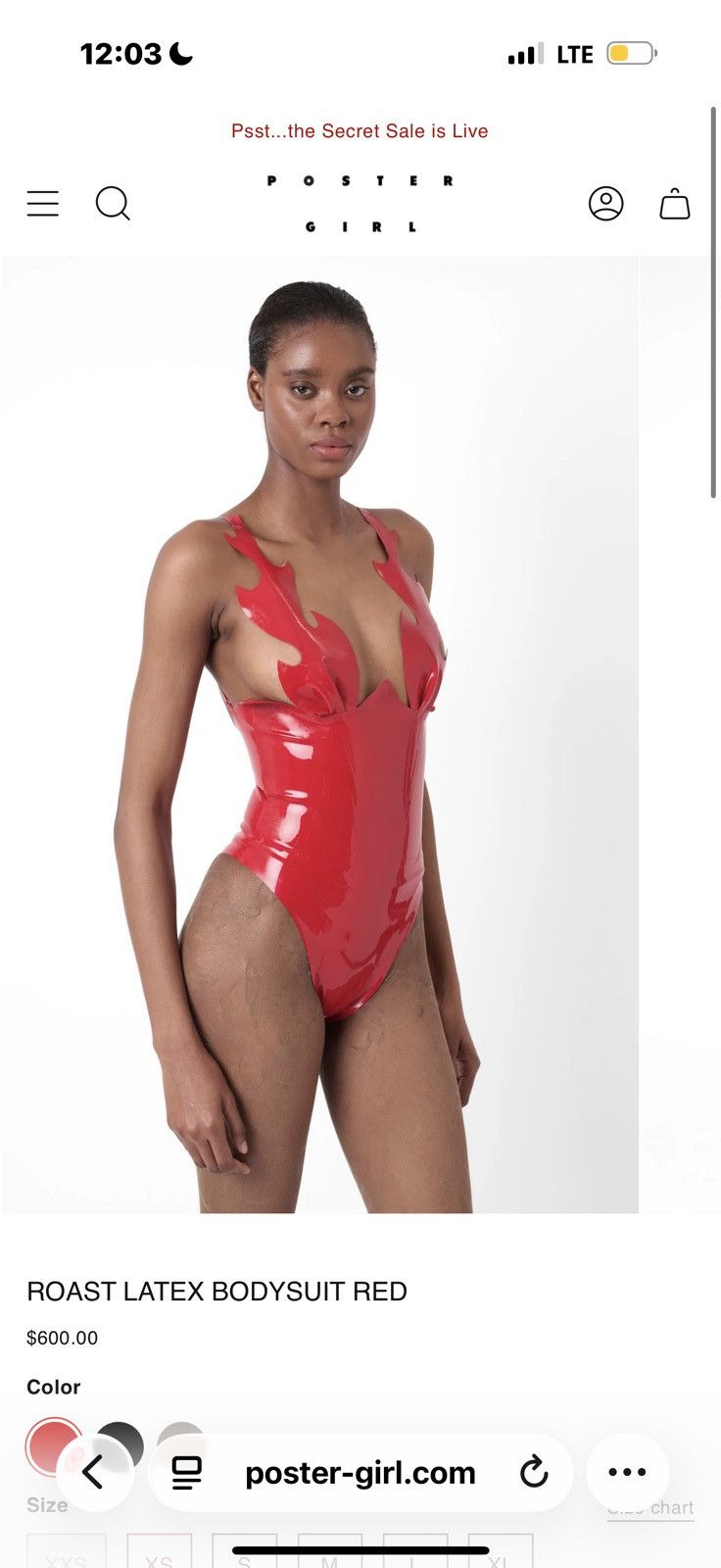 Poster Girl Poster girl Roast Latex bodysuit Size S / US 4 / IT 40 - 2 Thumbnail