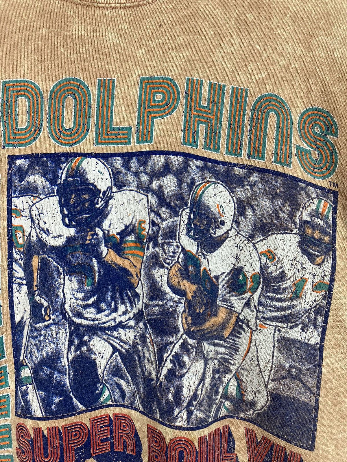 Nutmeg × Vintage Vintage 1973 Miami Dolphins Champions Sweatshirt Size US XL / EU 56 / 4 - 5 Thumbnail