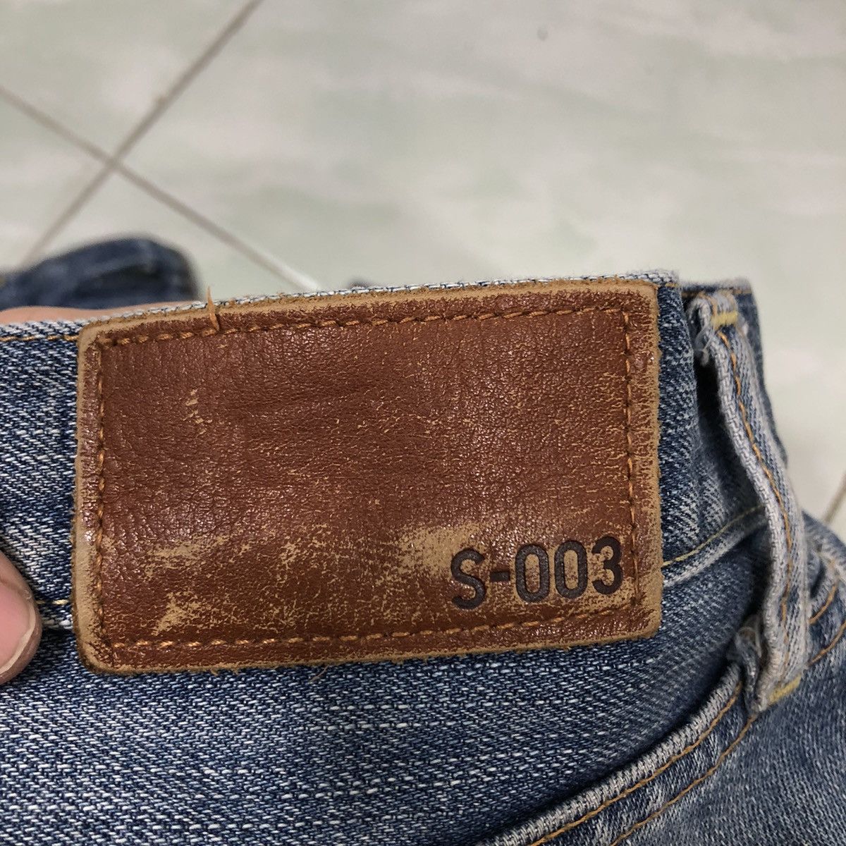 Japanese Brand 🔥90’s Vintage Distressed Denim Jeans Basic Straight S-003 Size US 34 / EU 50 - 14 Thumbnail