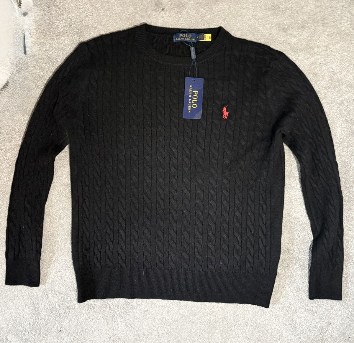Polo Ralph Lauren Polo Ralph Lauren Cable Knit Crewneck Sweater Womens Size M Size M / US 6-8 / IT 42-44 - 1 Thumbnail