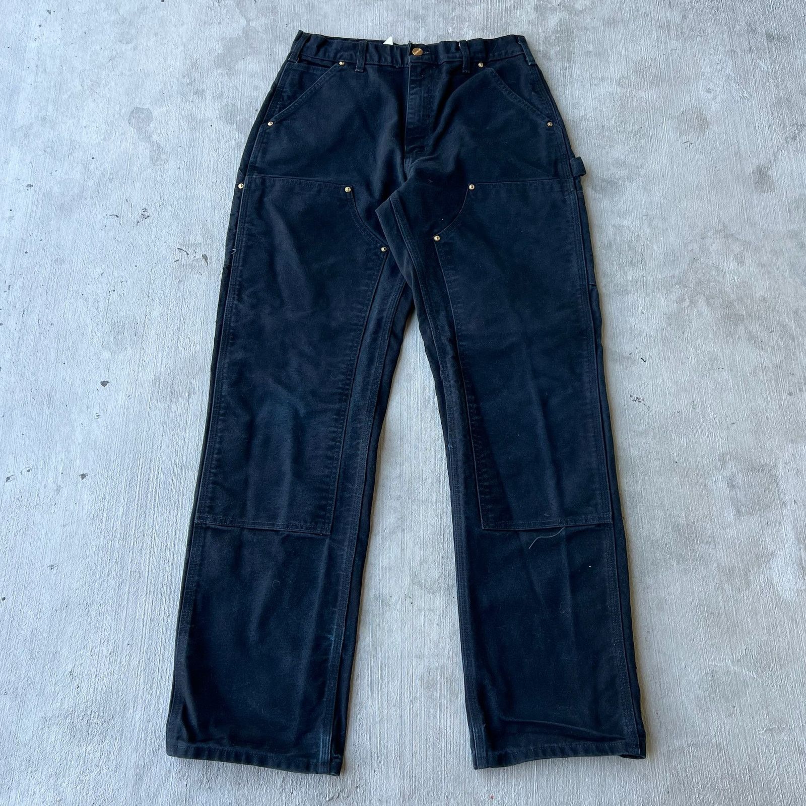 Carhartt × Vintage Carhartt black double knee work wear carpenter pants Size US 30 / EU 46 - 1 Thumbnail