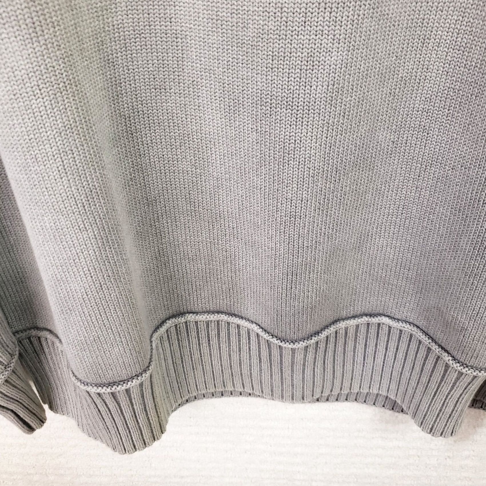 Vintage F /X Fusion Sweater 1/4 Zip Gray Long Sleeve Pullover Cotton Blend Large Men Size US L / EU 52-54 / 3 - 5 Thumbnail