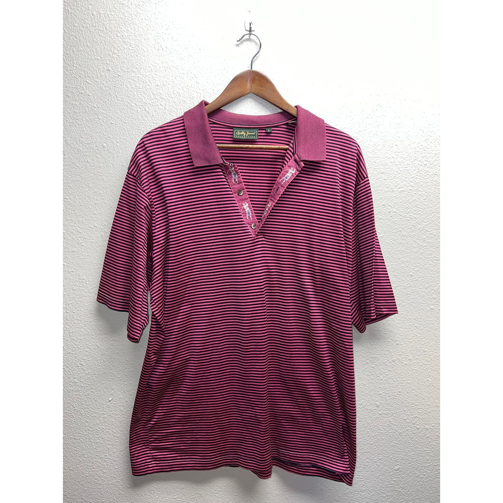 Bobby Jones Bobby Jones Golf Polo Collection Pink Black Golfing Large Size US L / EU 52-54 / 3 - 1 Thumbnail
