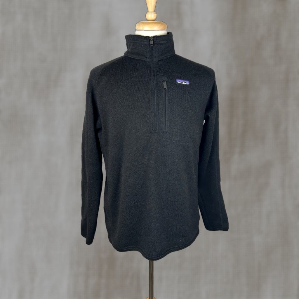 Patagonia Patagonia Sweater Pullover Mens Large Black Fleece Quarter Zip Chest Pocket Outdoor Outdoor Size US L / EU 52-54 / 3 - 1 Thumbnail