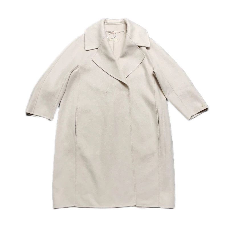 Max Mara Max Mara Off-white wool coat Size M / US 6-8 / IT 42-44 - 6 Thumbnail