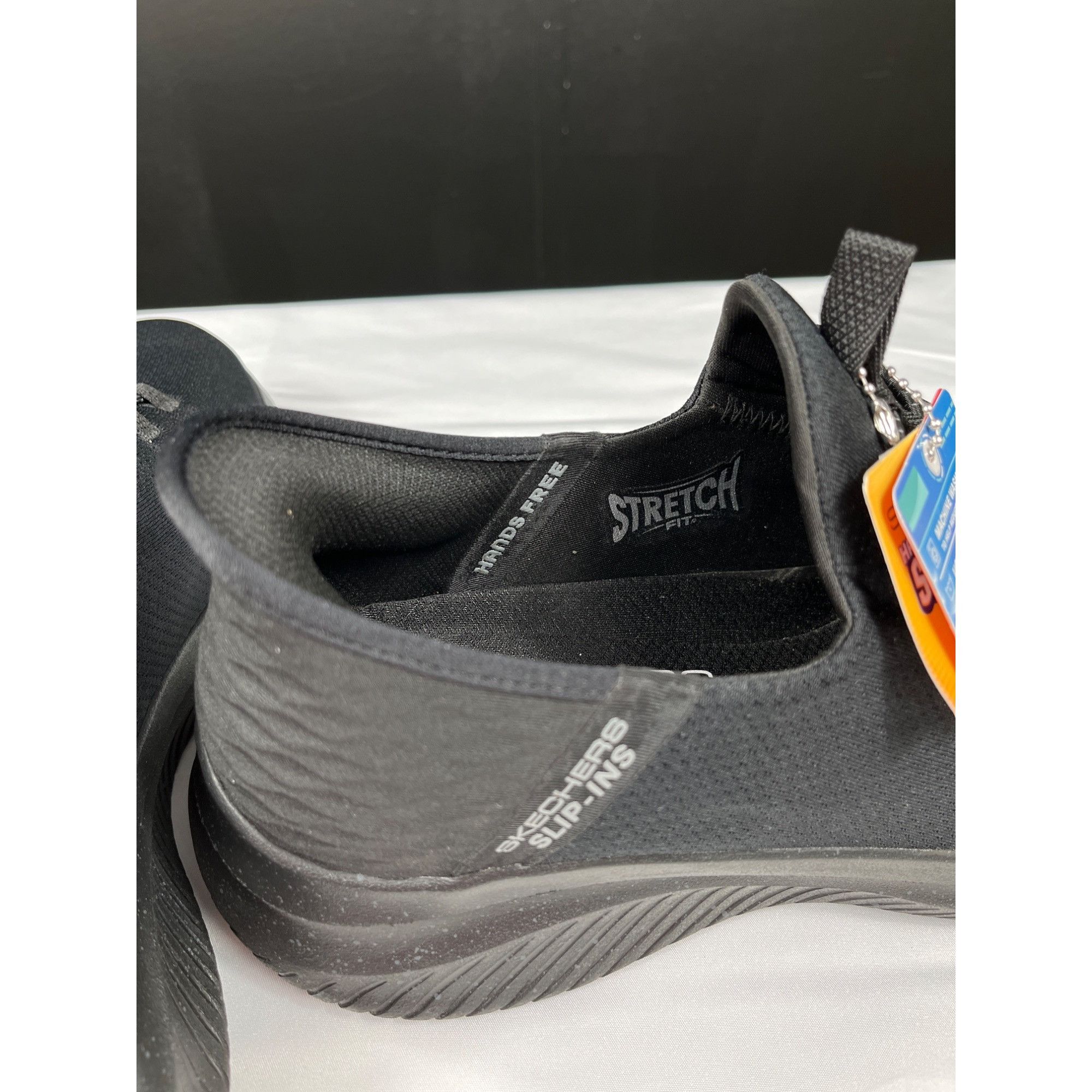 SKECHERS Skechers Mens Black Slip On Sneakers Size 11.5 SKU 7355 Size US 11.5 / EU 44-45 - 8 Thumbnail