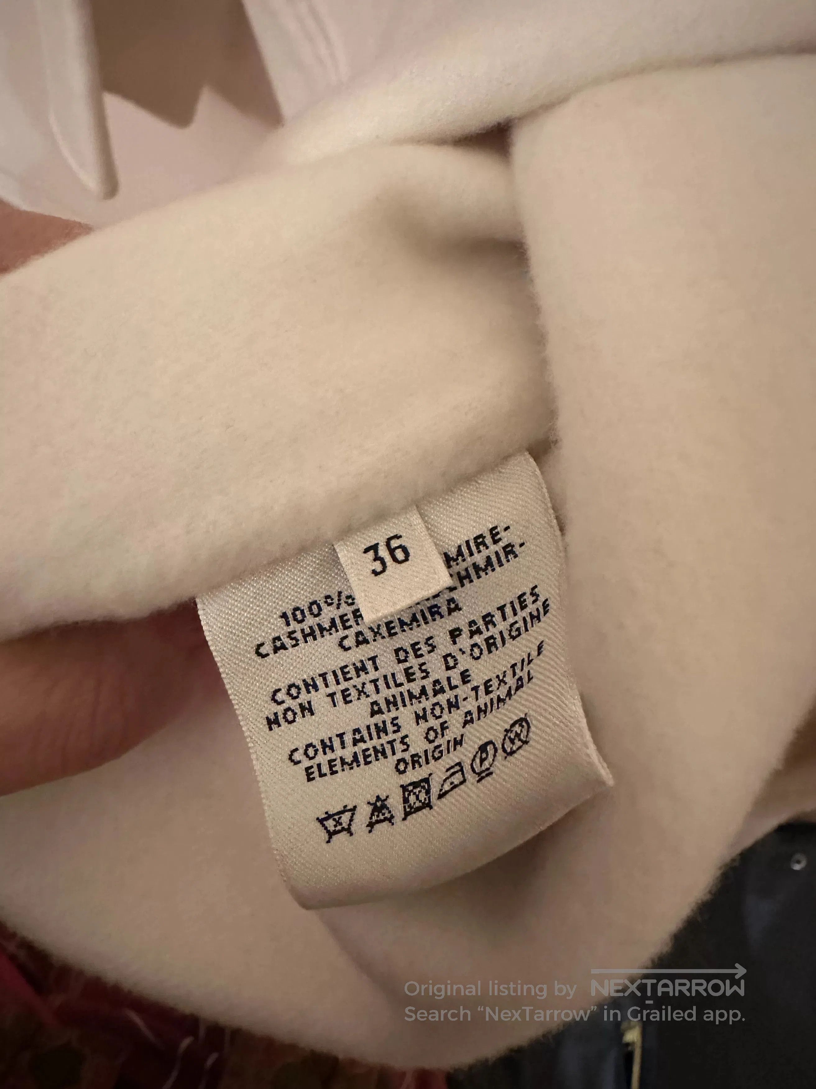 Hermes hermès cream cashmere long coat, size m. Size US M / EU 48-50 / 2 - 3 Thumbnail