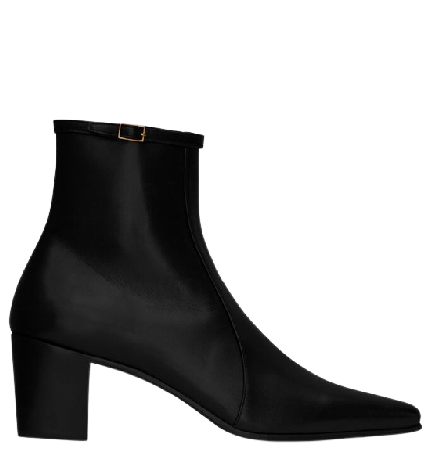 靴 Arsun zipped boots Saint Laurent ARSUN Zipped Boots in shiny leather