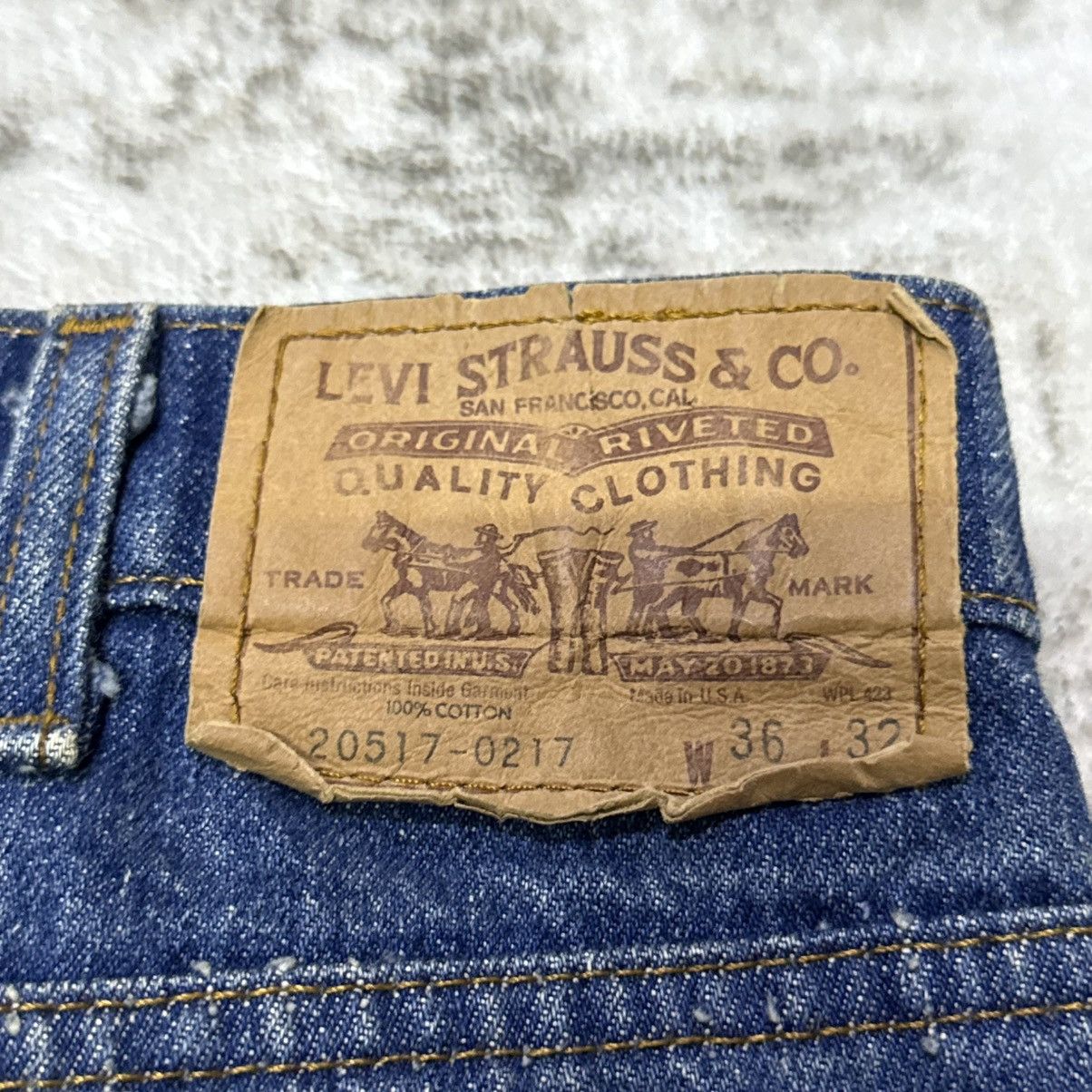 Levi's Vintage 80s Levis 517 Orange Tab Fade Wash Bootcut Jeans Size US 34 / EU 50 - 12 Thumbnail