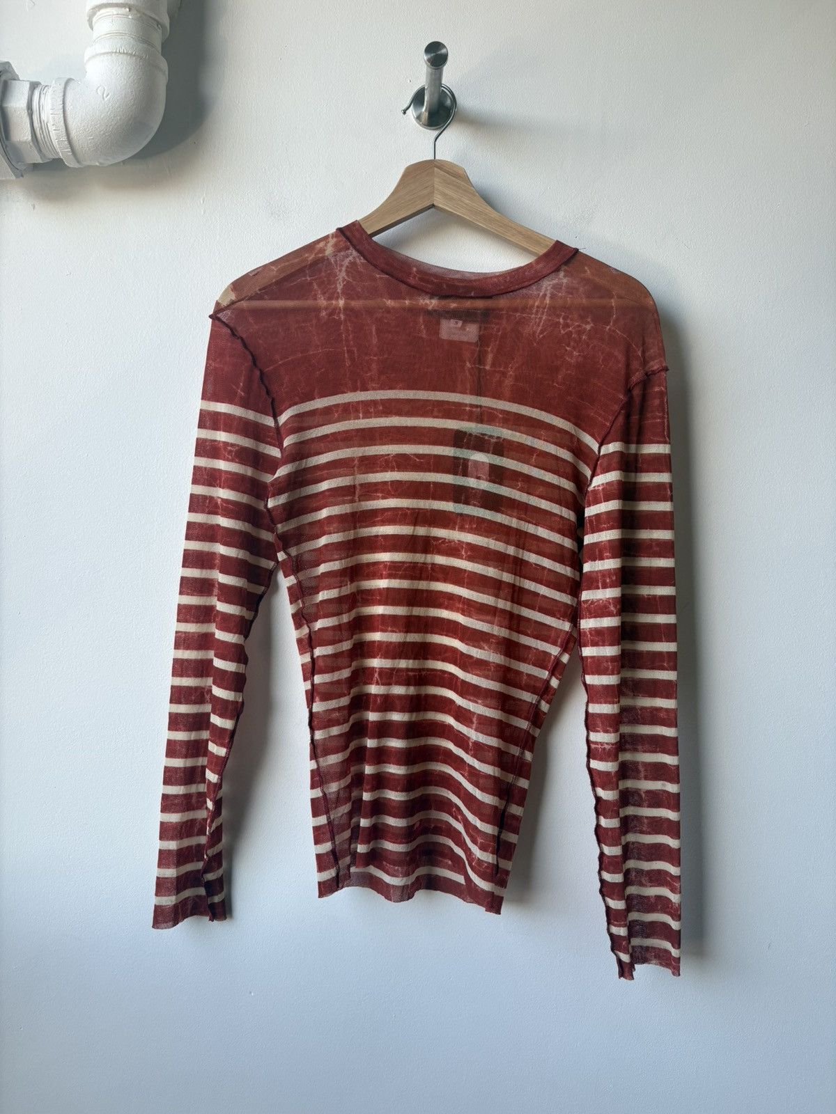 Jean Paul Gaultier Jean-Paul Gaultier 2000s red mesh top Size US S / EU 44-46 / 1 - 1 Thumbnail