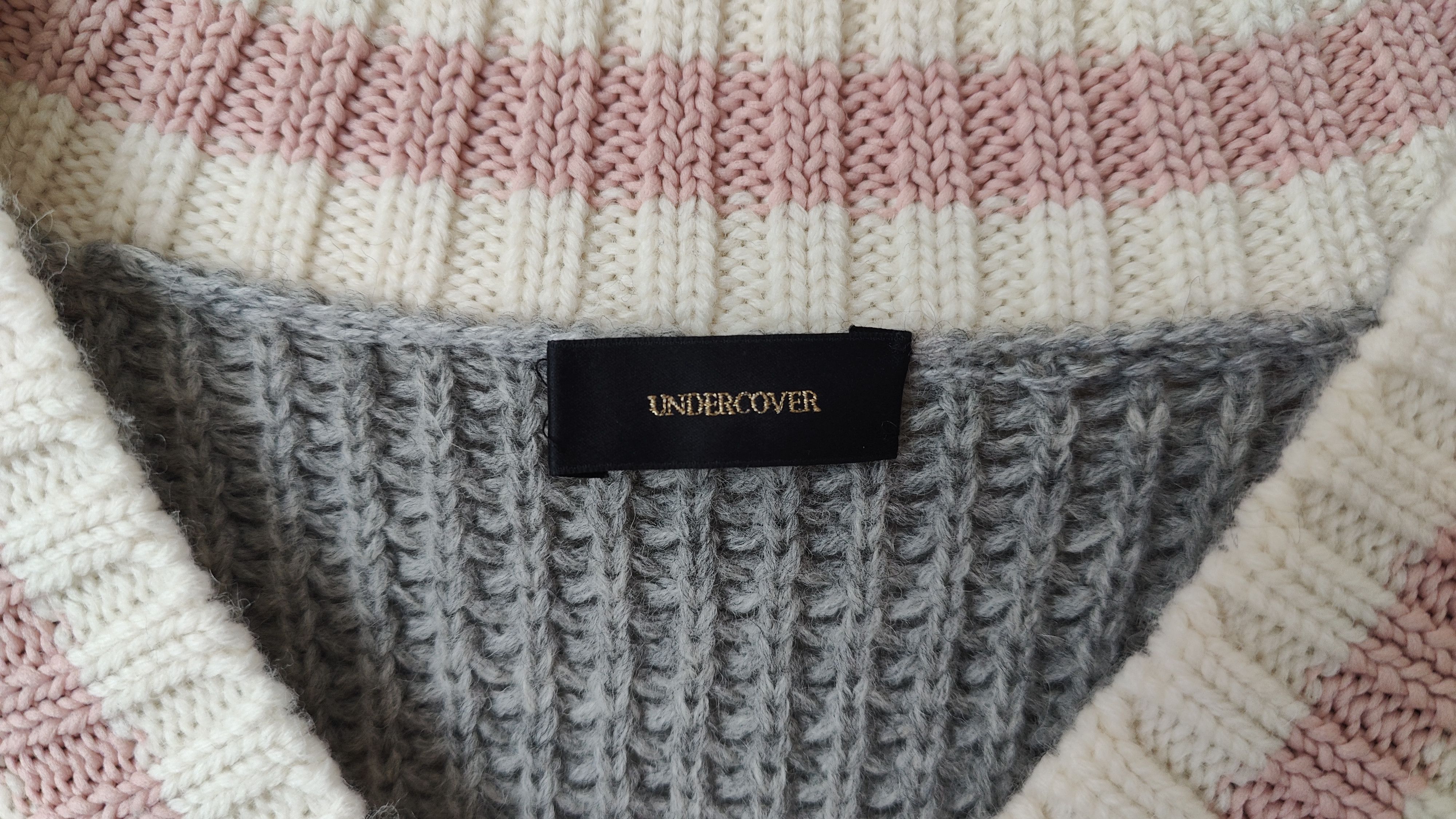 Undercover Undercover AW2017 V-Neck Heavy Knitted Wool Sweater Size US M / EU 48-50 / 2 - 4 Thumbnail