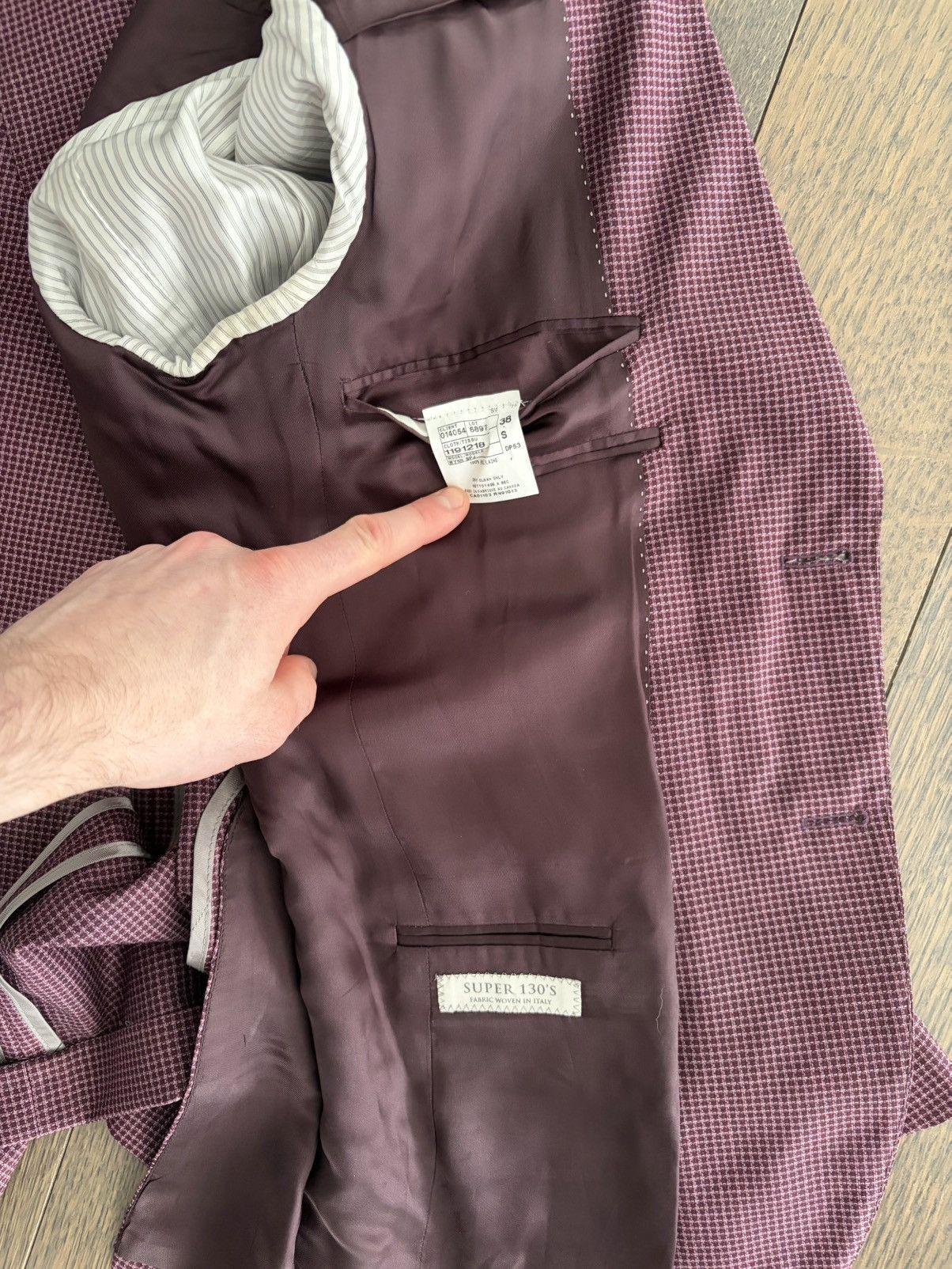 Jack Victor Jack Victor Plum Blazer Size 38S - 6 Thumbnail