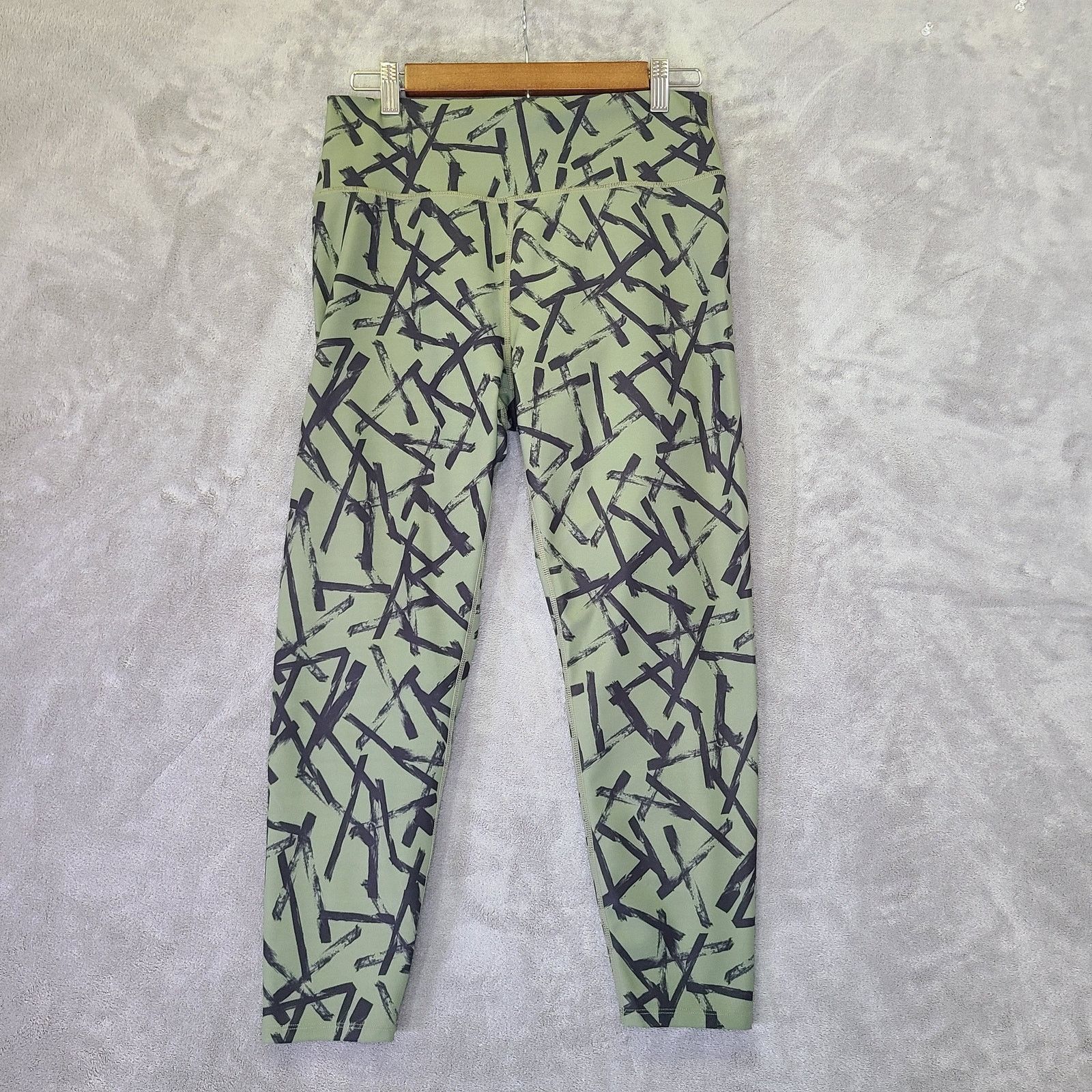 Sage Sage Women's XL Yoga Pants Green/Black Abstract Stretchy Size 28" / US 6 / IT 42 - 1 Thumbnail