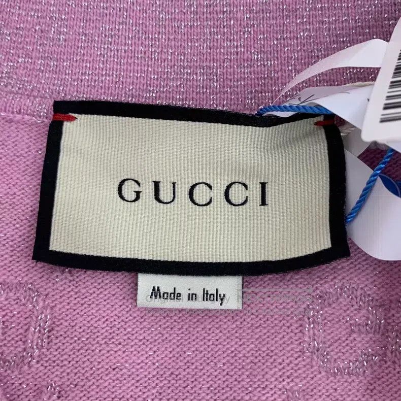Gucci Gucci Pink logo jacquard full-print wool lapel single-brea Size XXS / US 00 / IT 34 - 5 Thumbnail
