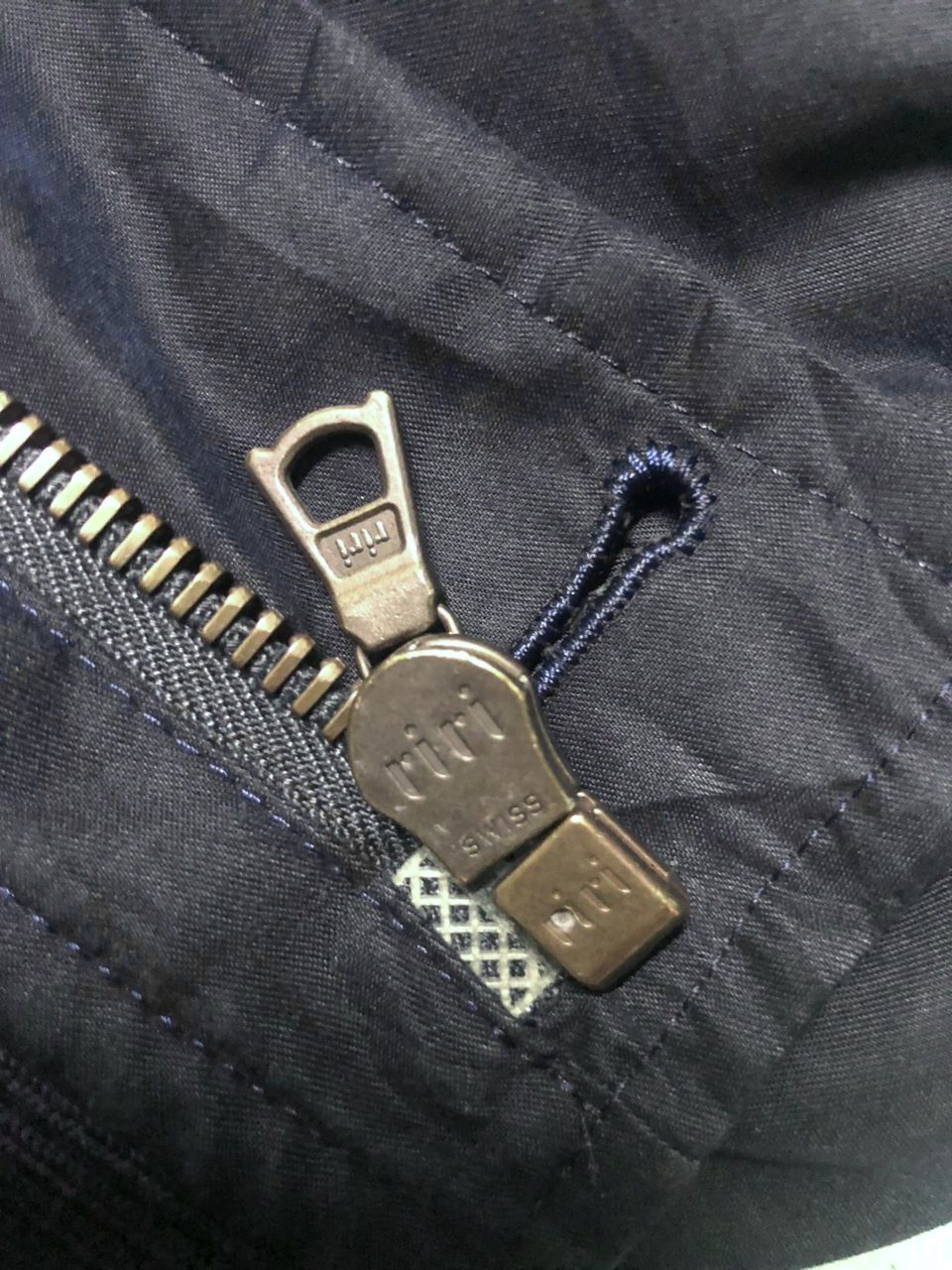 Faconnable VINTAGE FACONNABLE BOMBER JACKET LEATHER PART RIRI ZIPPER Size US M / EU 48-50 / 2 - 14 Thumbnail