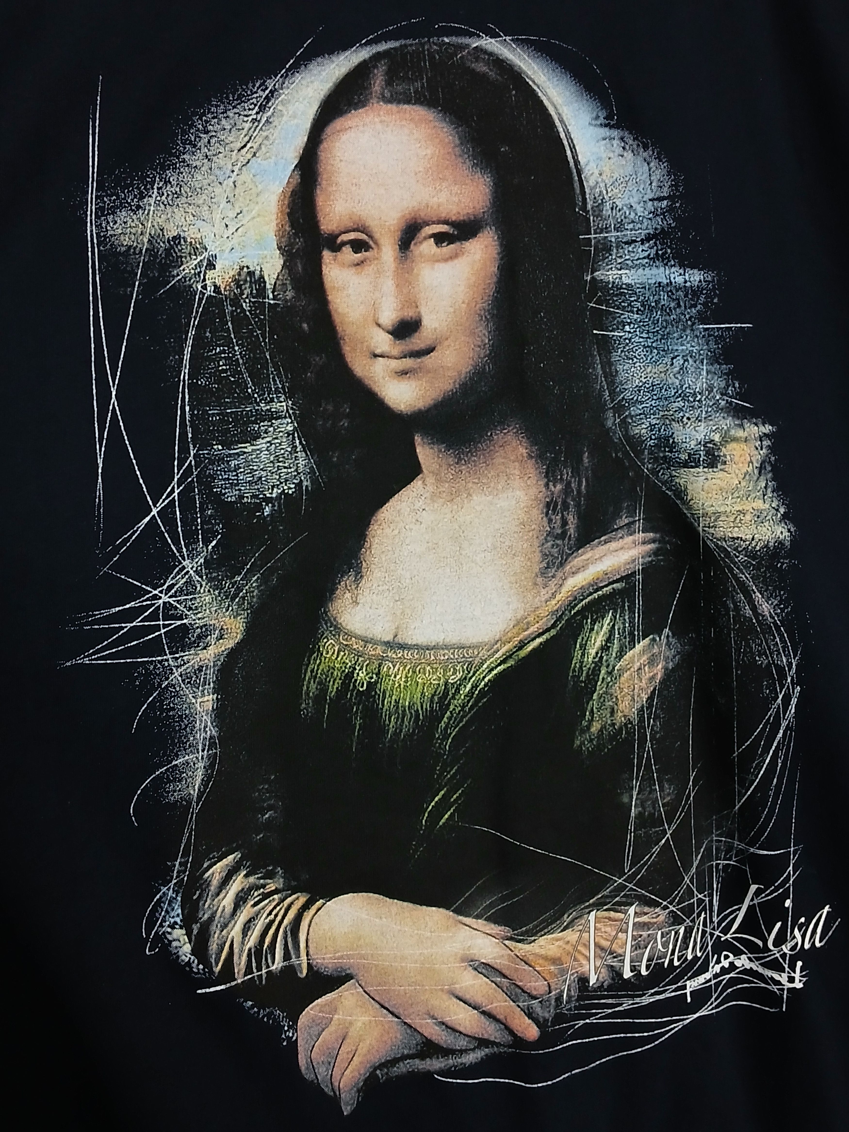 Arts & Science × Vintage Vintage Da Vinci Mona Lisa T-Shirt Size US S / EU 44-46 / 1 - 3 Thumbnail