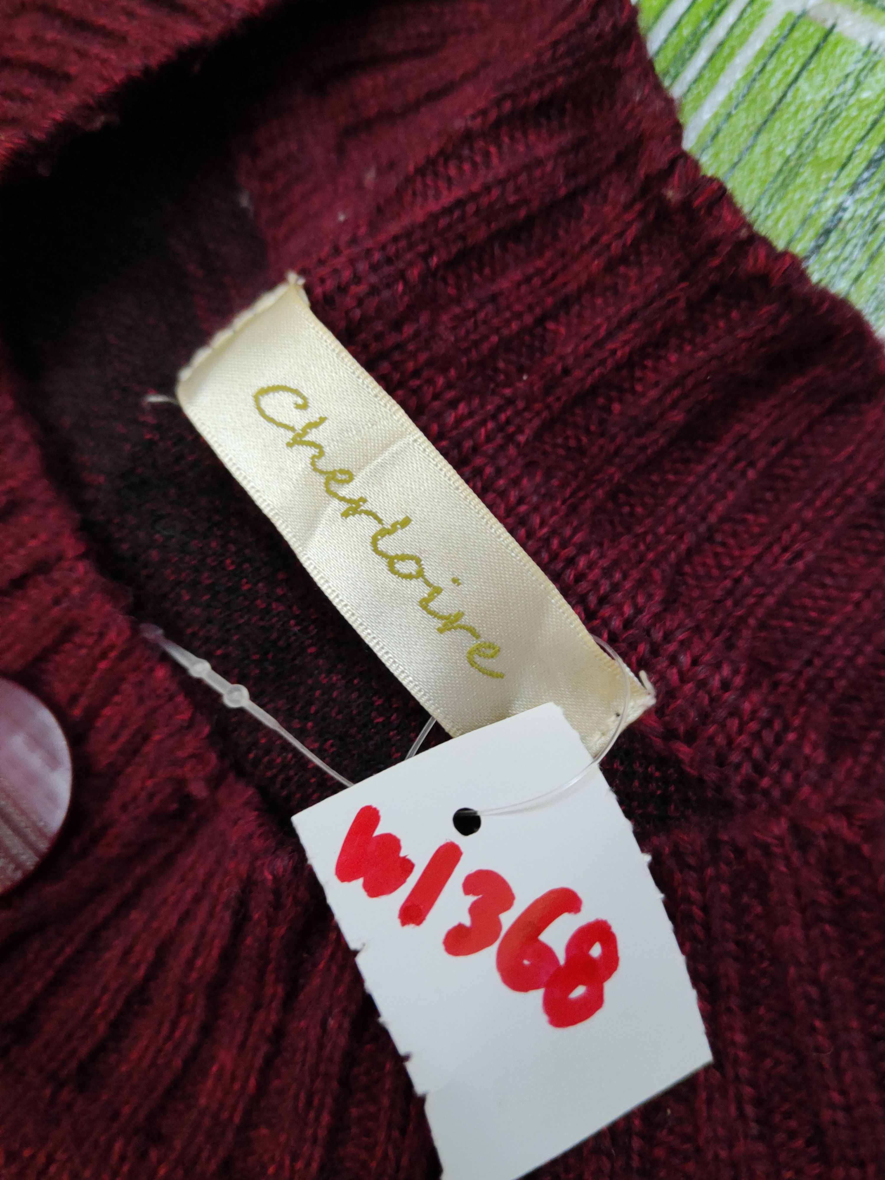 Homespun Knitwear × Japanese Brand Cherloire checkered Knitwear Long Cardigan #W1368 Size L / US 10 / IT 46 - 12 Thumbnail