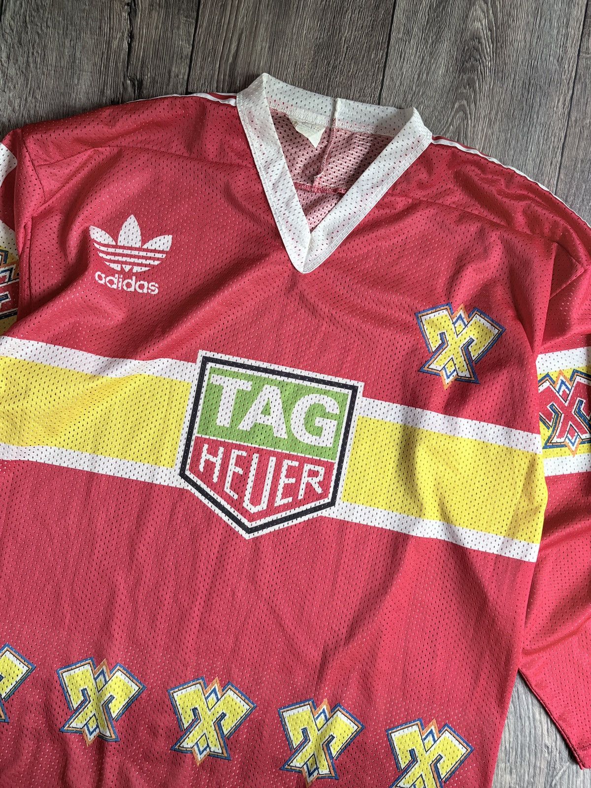 NHL Vintage 1990s Adidas EHC Biel-Bienne Ice Hockey Jersey Shirt Size US XL / EU 56 / 4 - 2 Thumbnail