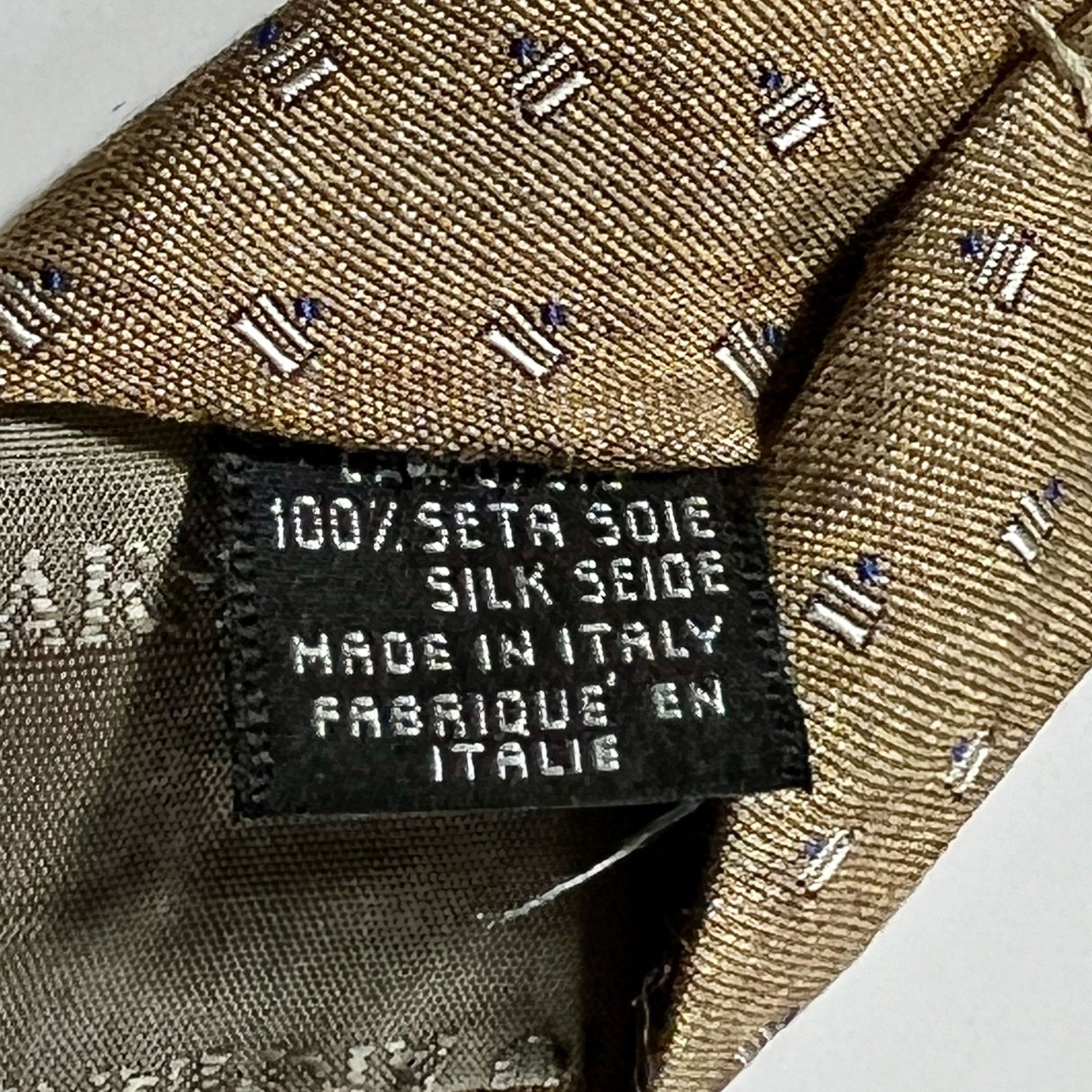 Giorgio Armani Giorgio Armani Cravatte Men's Tie Gold 100% Silk Necktie Size ONE SIZE - 7 Thumbnail