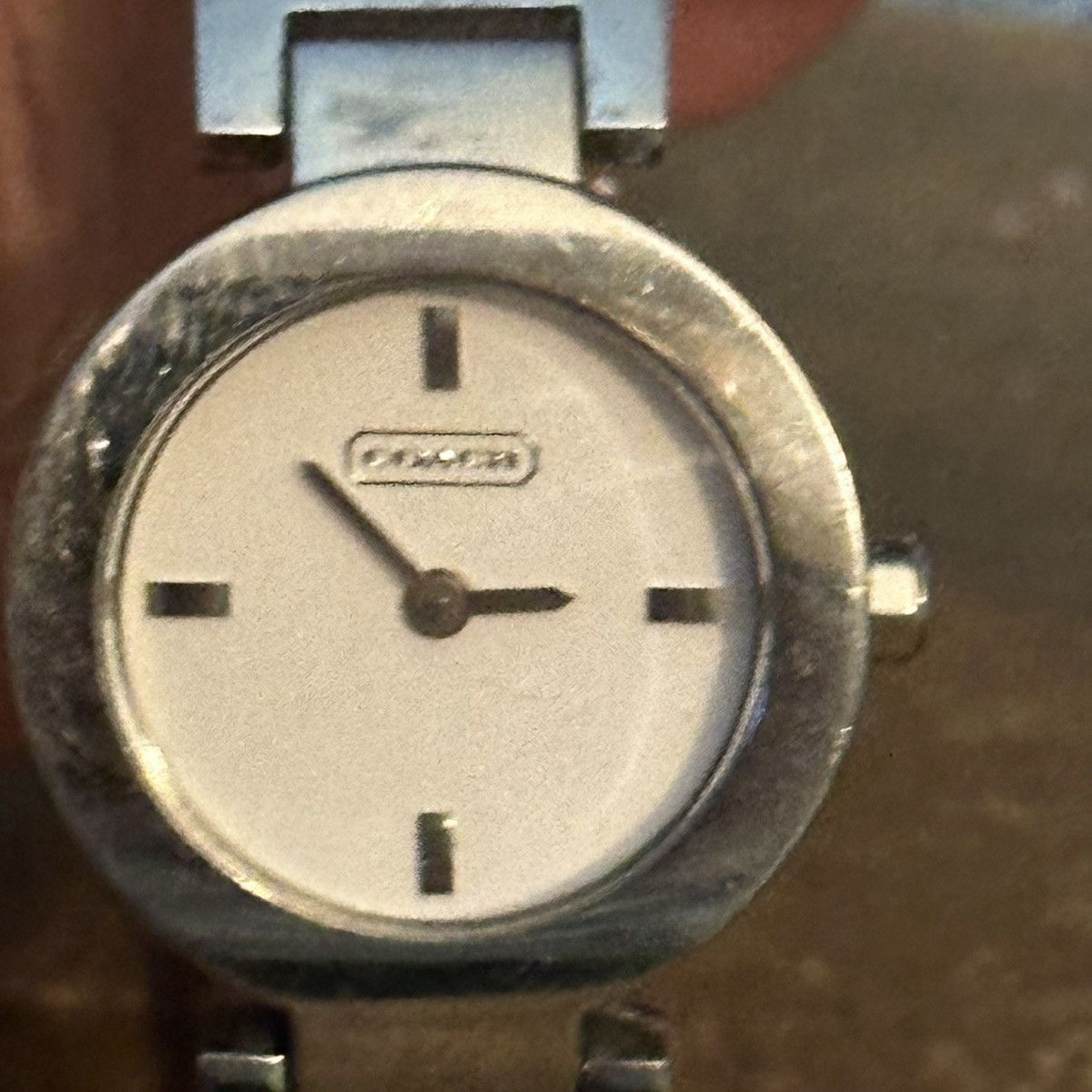 Coach Coach Mercer silver tone etched logo band watch Size ONE SIZE - 8 Thumbnail