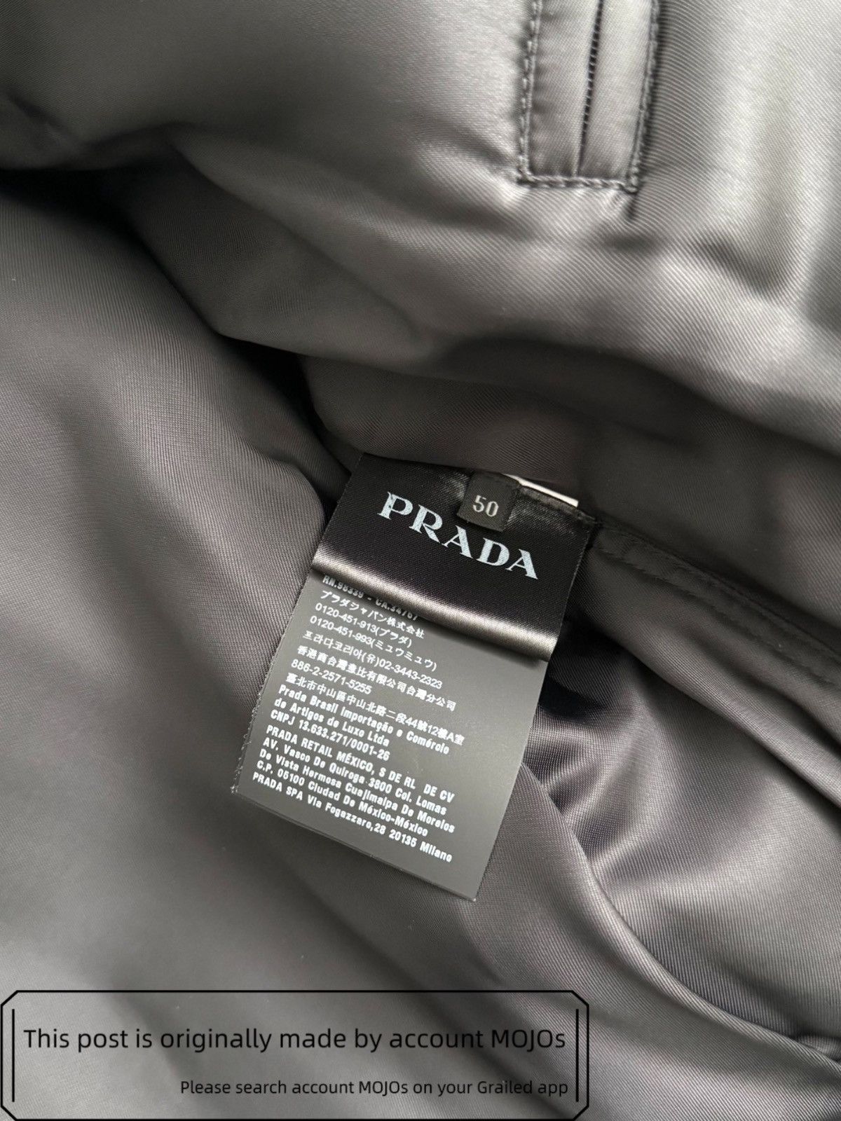 Prada Sz 50 Prada Sleeves Pockets Padded Zip Up Jacket mojos1005 Size US M / EU 48-50 / 2 - 4 Thumbnail
