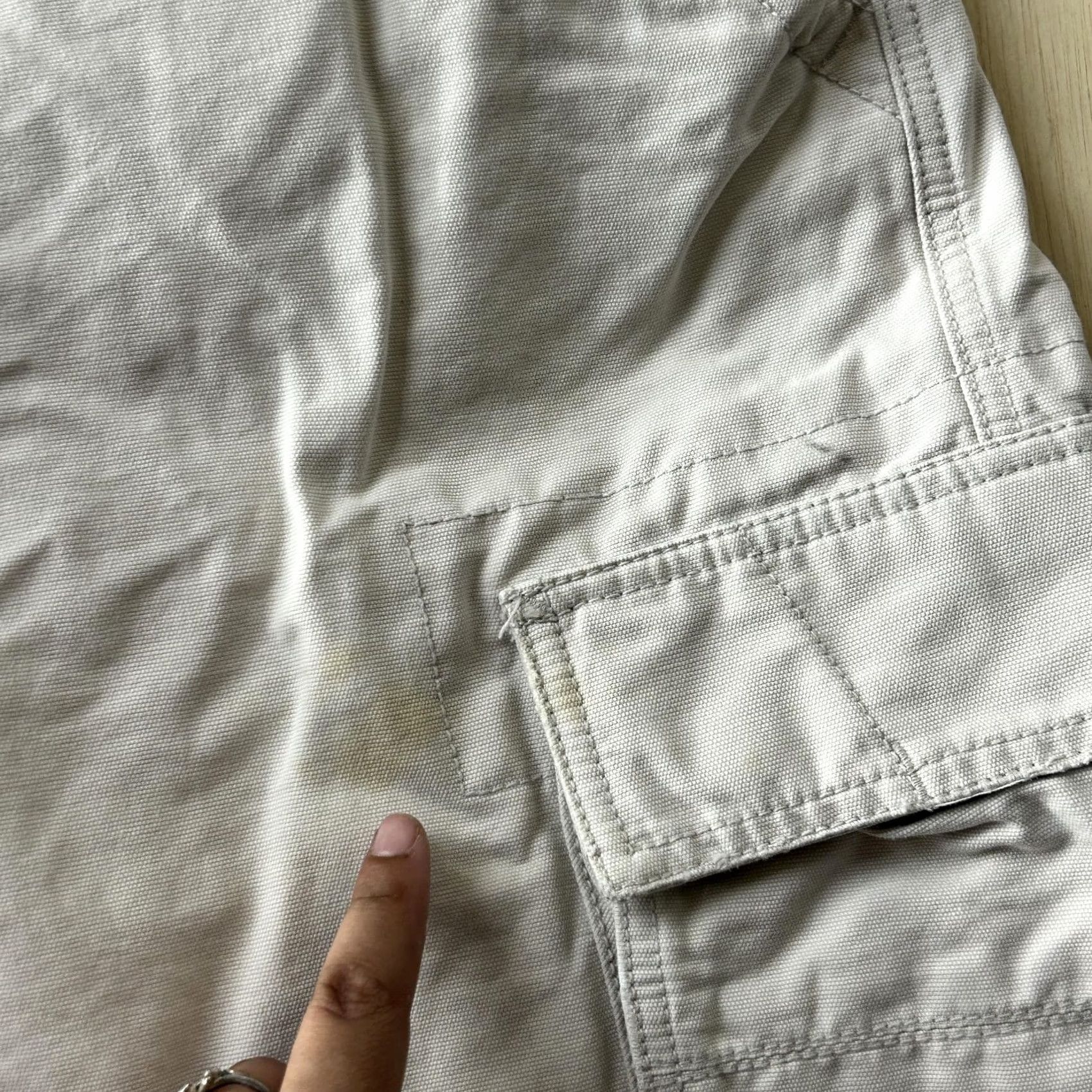 American Eagle Outfitters VINTAGE American Eagle Outfitters Cargo Shorts Mens 34 Beige Canvas Relaxed Size US 34 / EU 50 - 5 Thumbnail