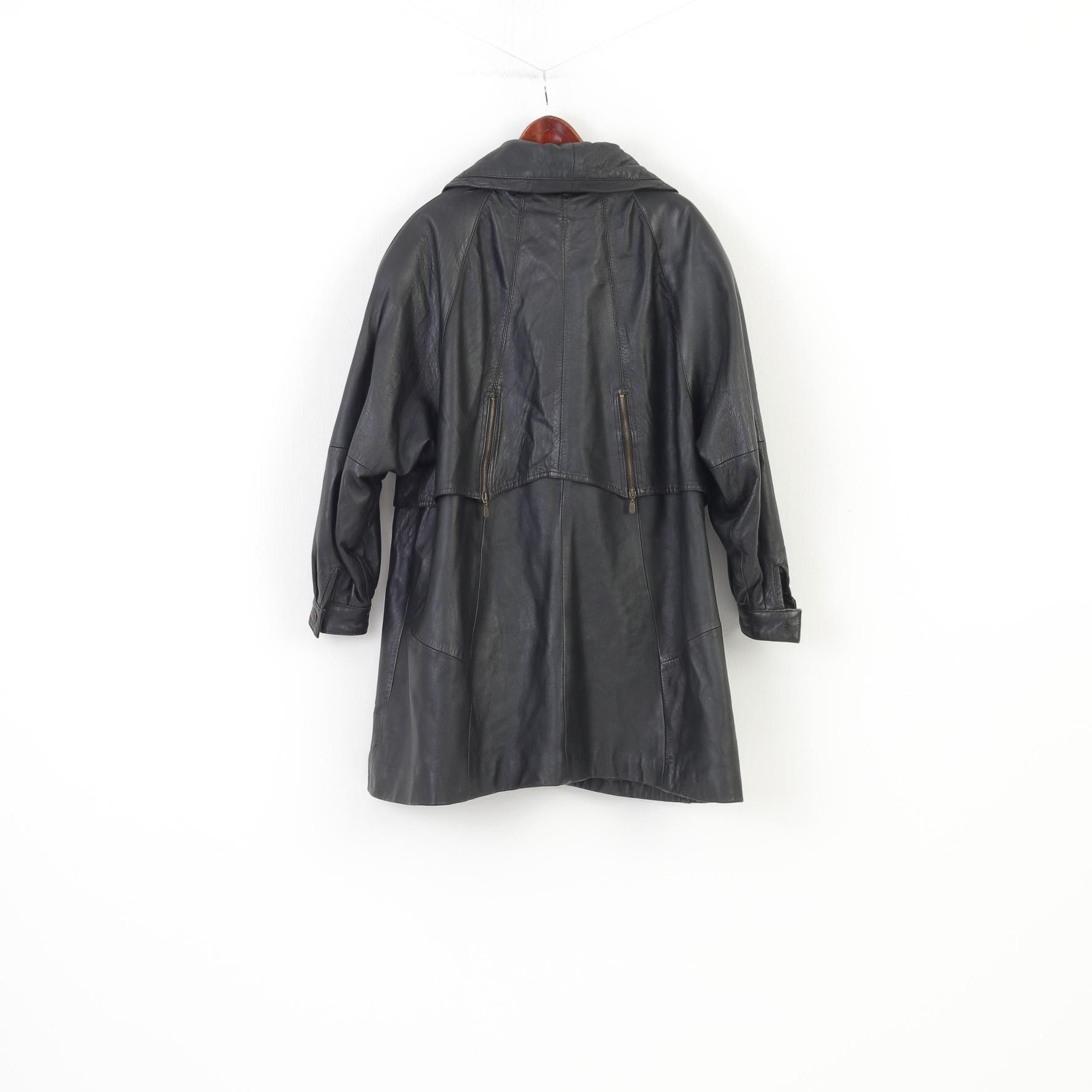 Leather × Vintage Alberto Tesatti Creation Woman XL Leather Jacket 2135 Size XL / US 12-14 / IT 48-50 - 11 Thumbnail