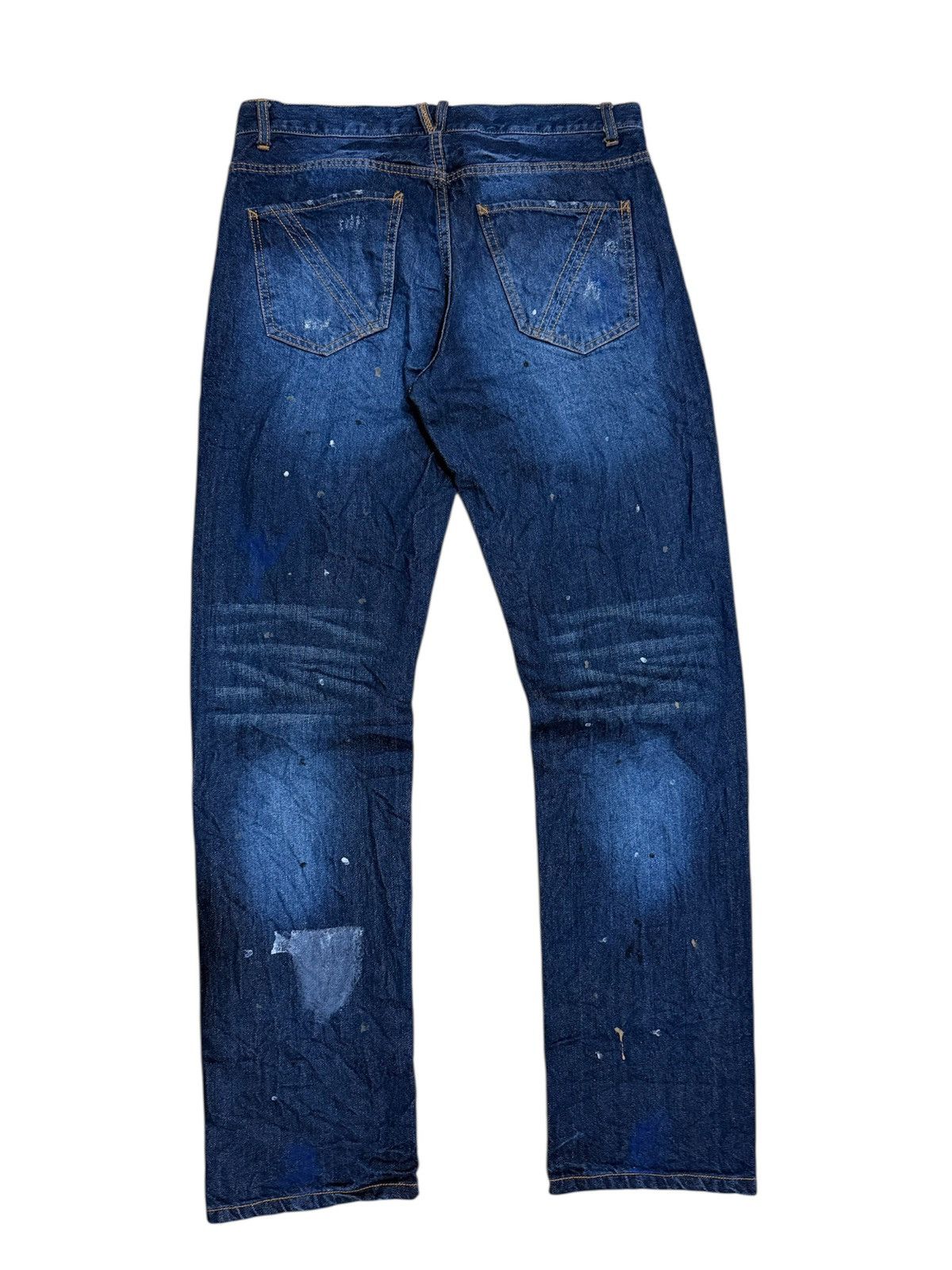 Hysteric Glamour NYLAUS PAINTED DISTRESSED JEANS Size US 33 - 2 Thumbnail