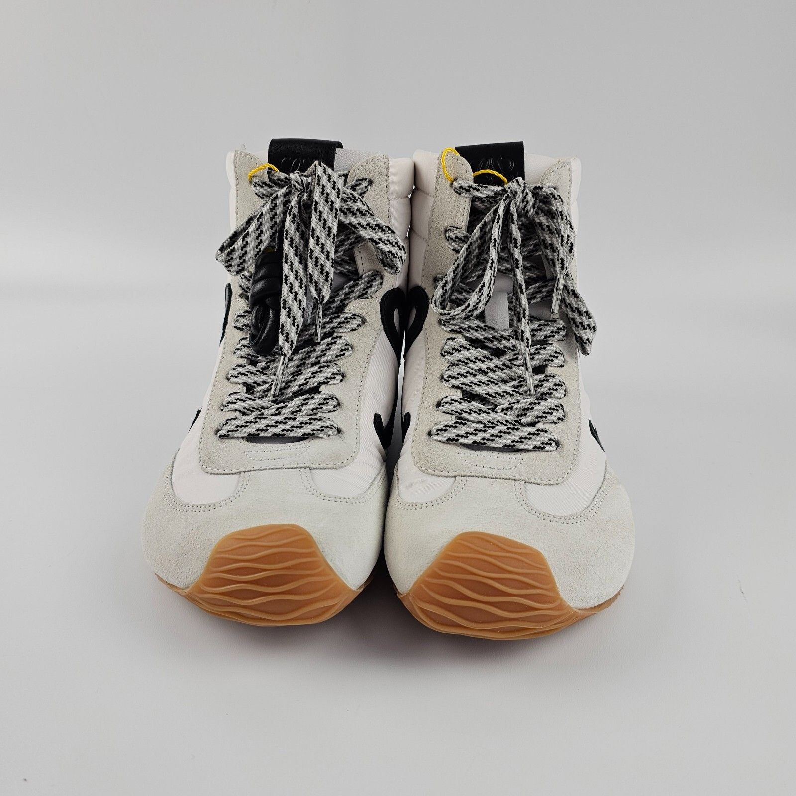 LOEWE Ballet Runner 2.0 $990 White/Black High Top Sneakers N