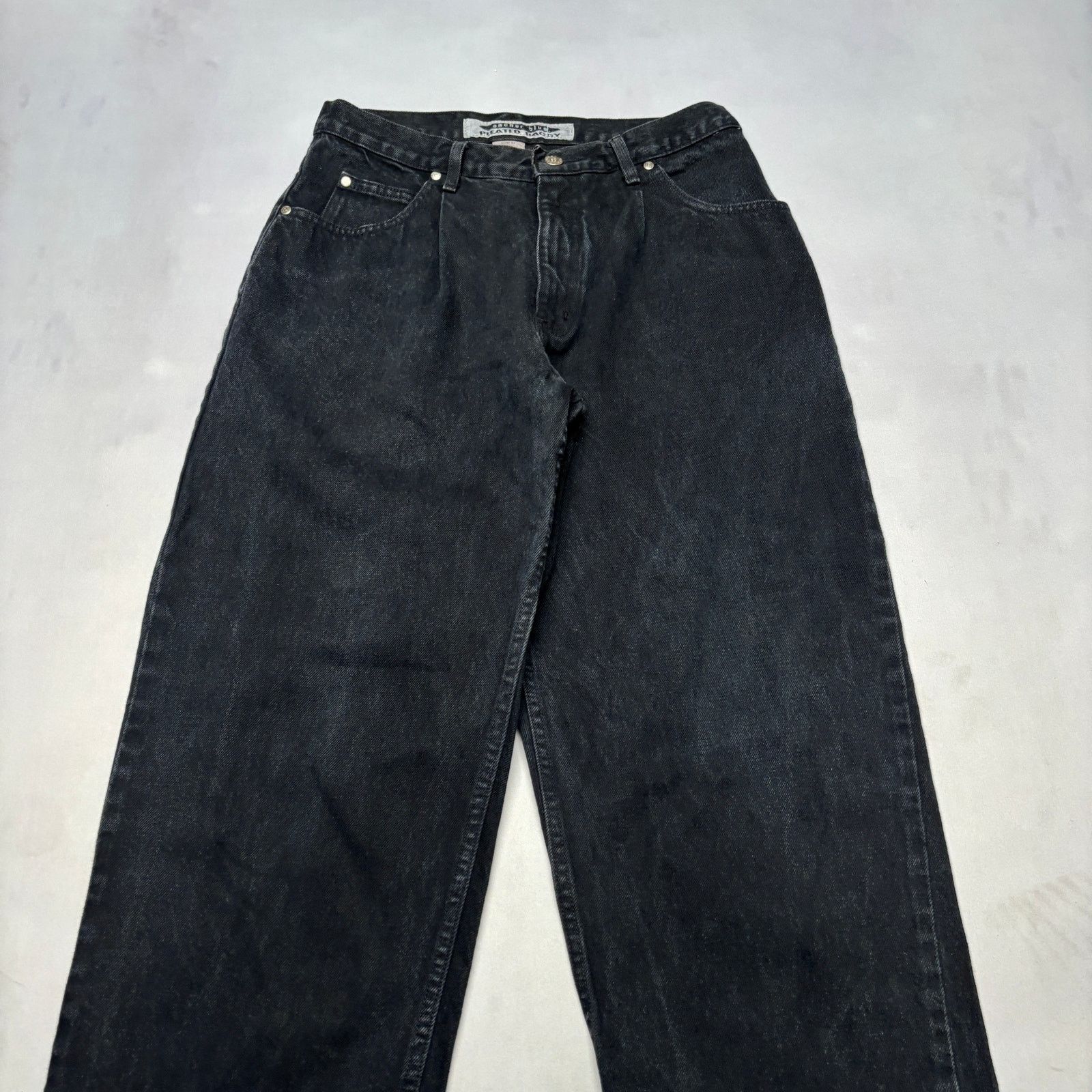 Anchor Blue × Vintage VTG Anchor Blue Pleated Baggy Jeans Men's 28x32 Y2K Skater Size US 28 / EU 44 - 2 Thumbnail