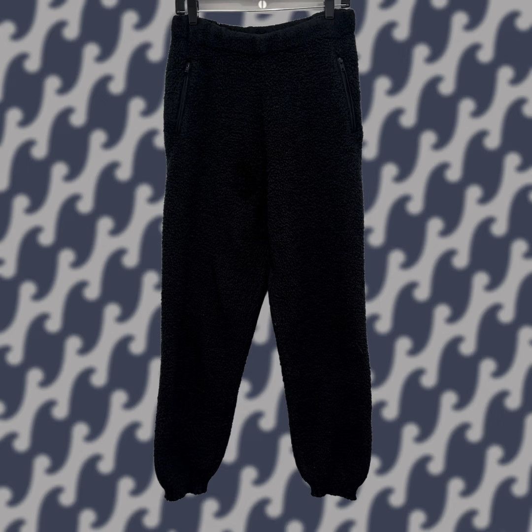 SKIMS Skims Cozy Knit Jogger Pants L/XL Onyx Black Boucle Fleece Lounge Size 36" / US 14 / IT 50 - 1 Thumbnail