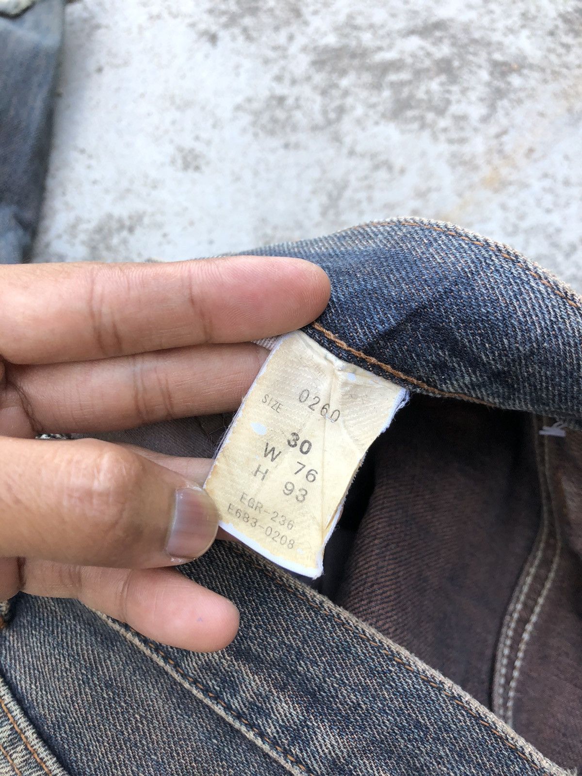 Japanese Brand BAGGY RUSTY BLUE DISTRESSED DENIM BY GOLD RUSH Size US 31 - 5 Thumbnail