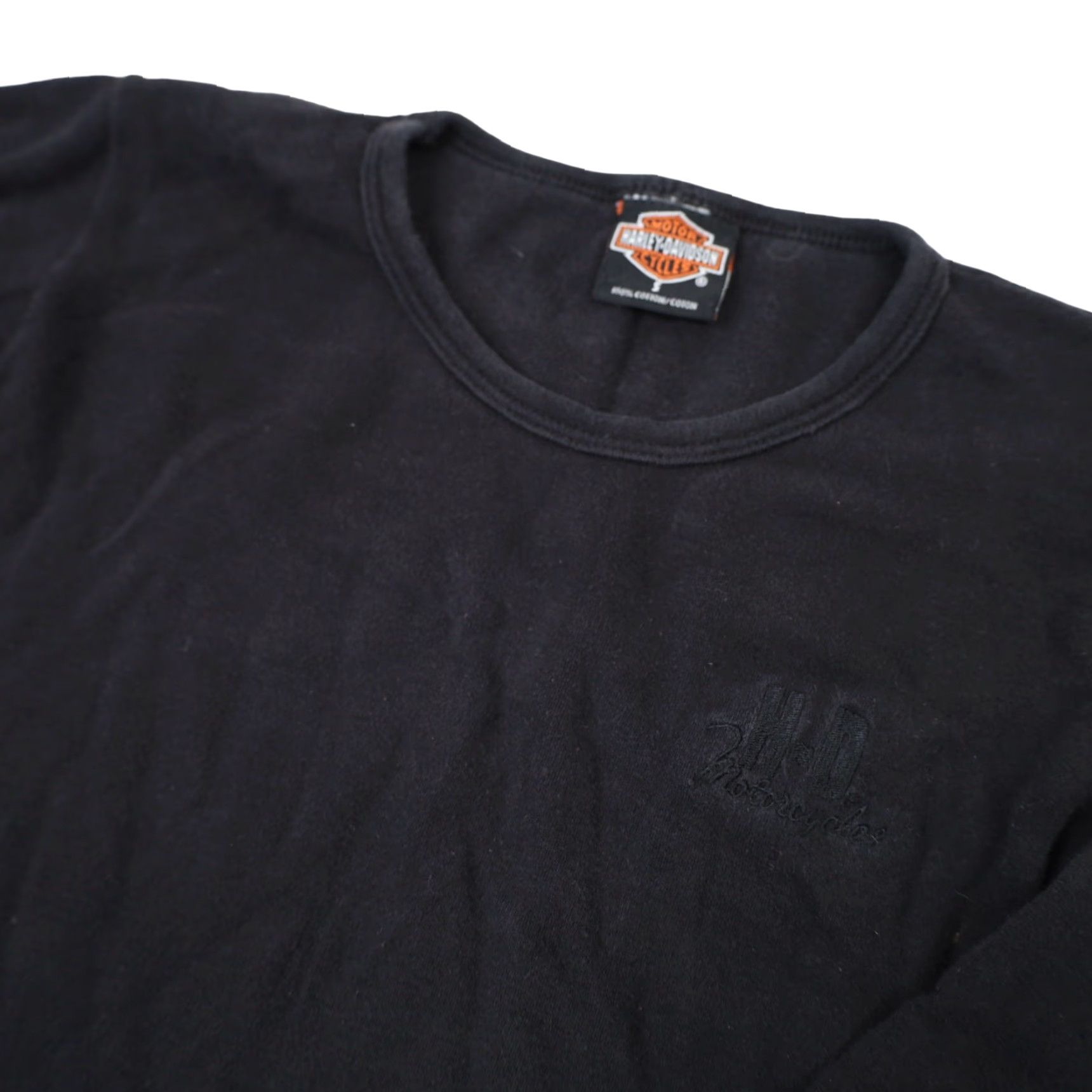 Harley Davidson VINTAGE Harley-Davidson Womens T-Shirt Black Small Spellout Graphic USA Made 90s/00s Womens Size S / US 4 / IT 40 - 3 Thumbnail