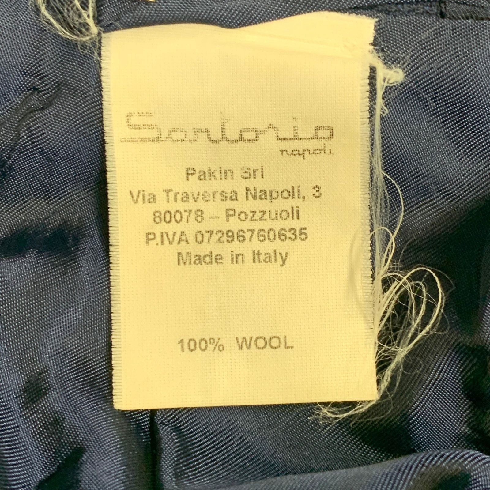 SARTORIO SARTORIO Size 44 Regular Navy Wool Notch Lapel Sport Coat Size 44R - 6 Thumbnail