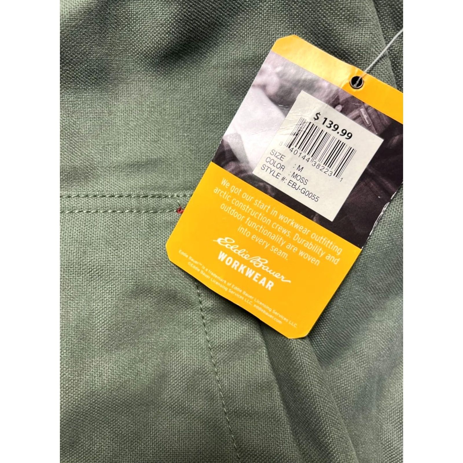 Eddie Bauer Eddie Bauer Workwear Green Jacket Heavy-Duty YKK Zipper Medium Mens Size US M / EU 48-50 / 2 - 4 Thumbnail