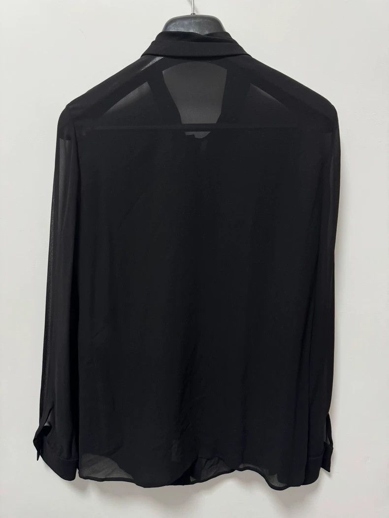 Saint Laurent Paris Saint Laurent Paris16fw bow tie silk Darth Vader shirt 250 Size S / US 4 / IT 40 - 2 Thumbnail